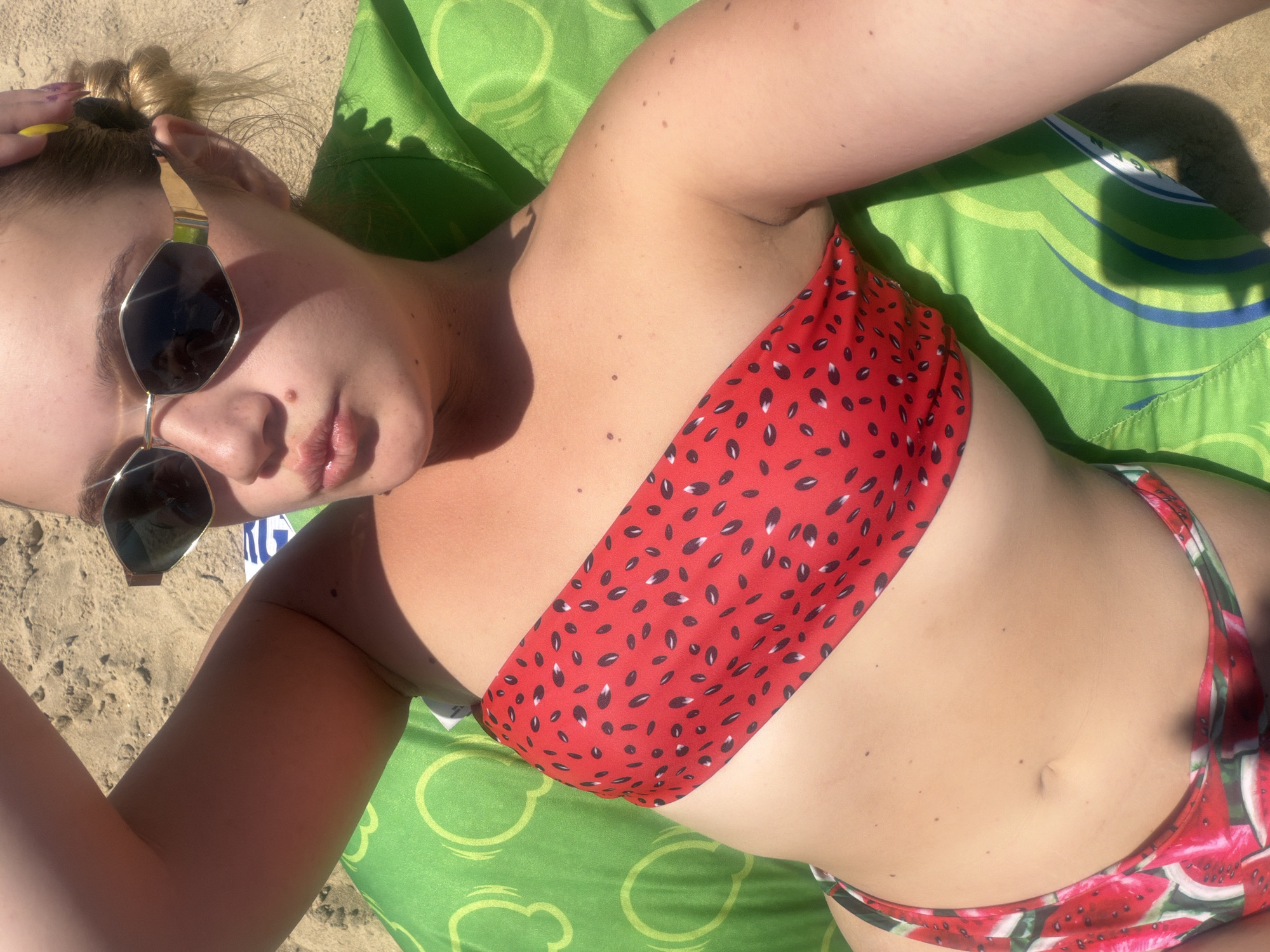 Relaxing on the beach in Nesebar, Bulgaria