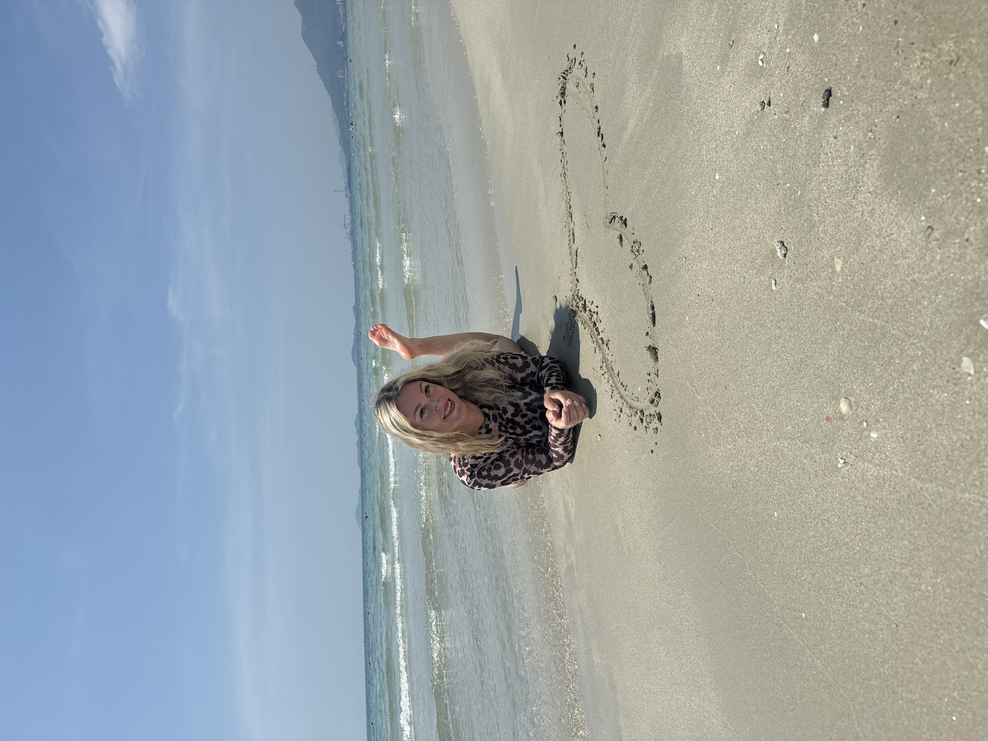 Early morning beach visit documented in Dong Ninh Hoa Ward