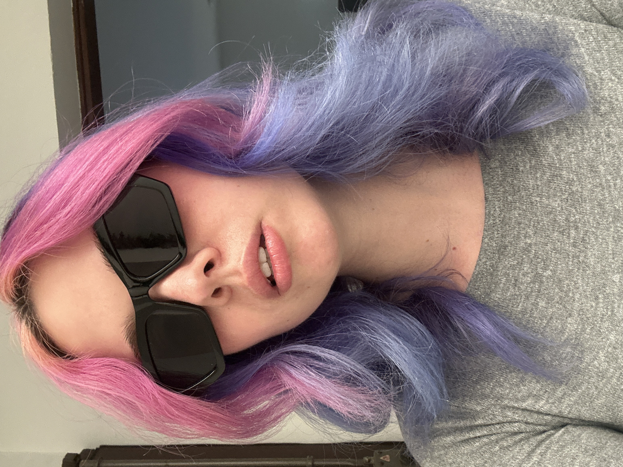 Woman with colorful hair spotted in Zagreb