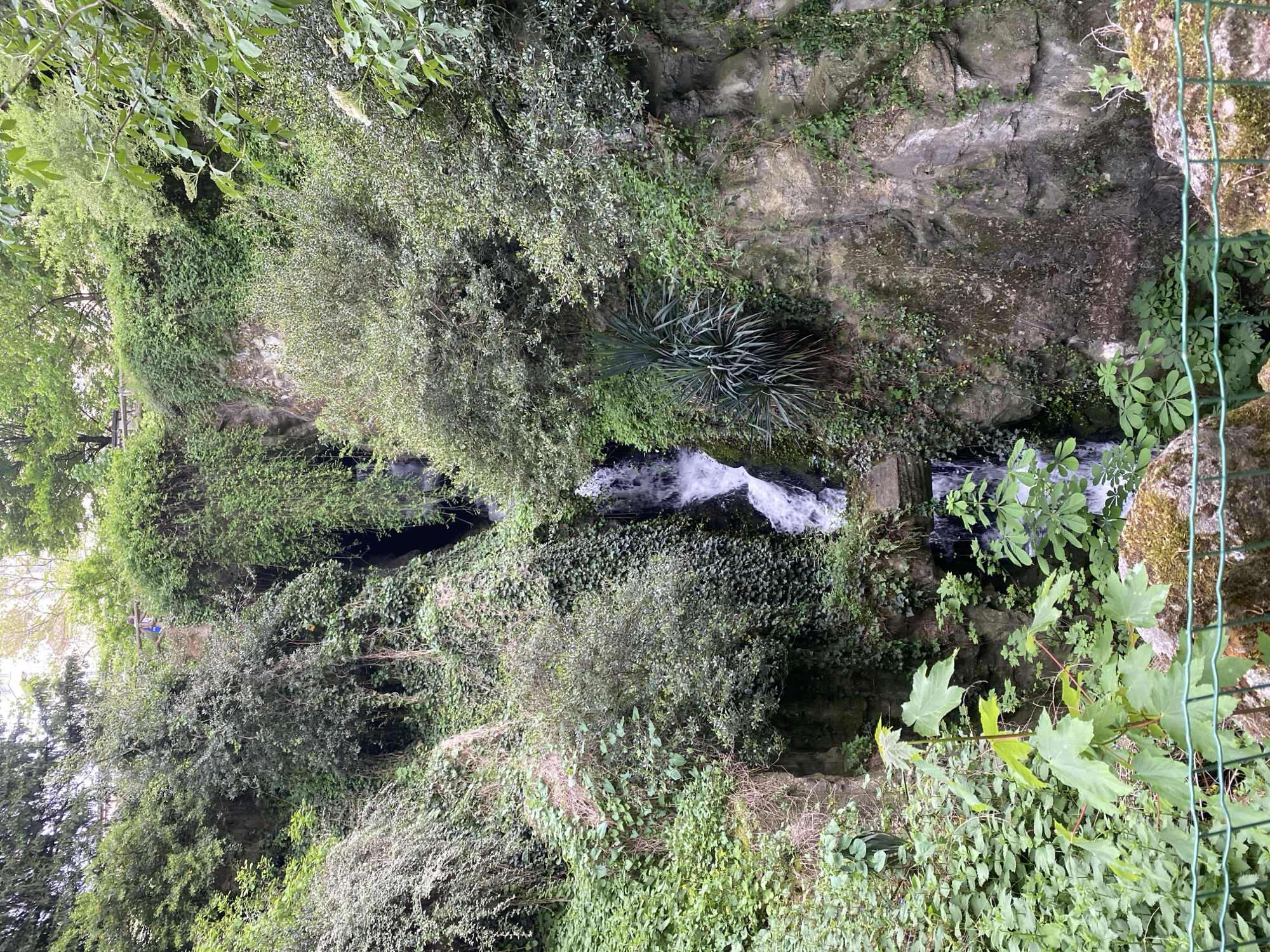 Waterfall captured at Parc des Buttes-Chaumont in Paris
