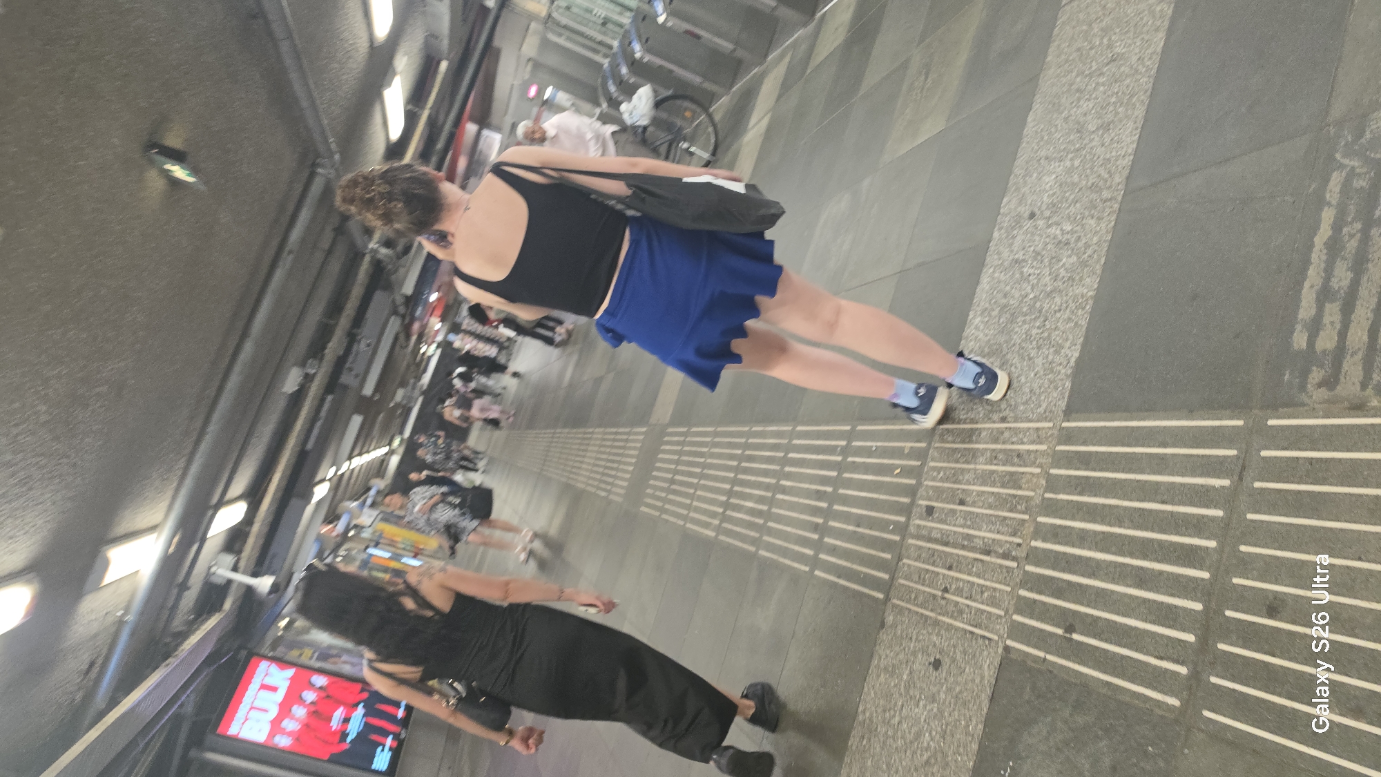 Morning at a Rotterdam transit hub, inside and out