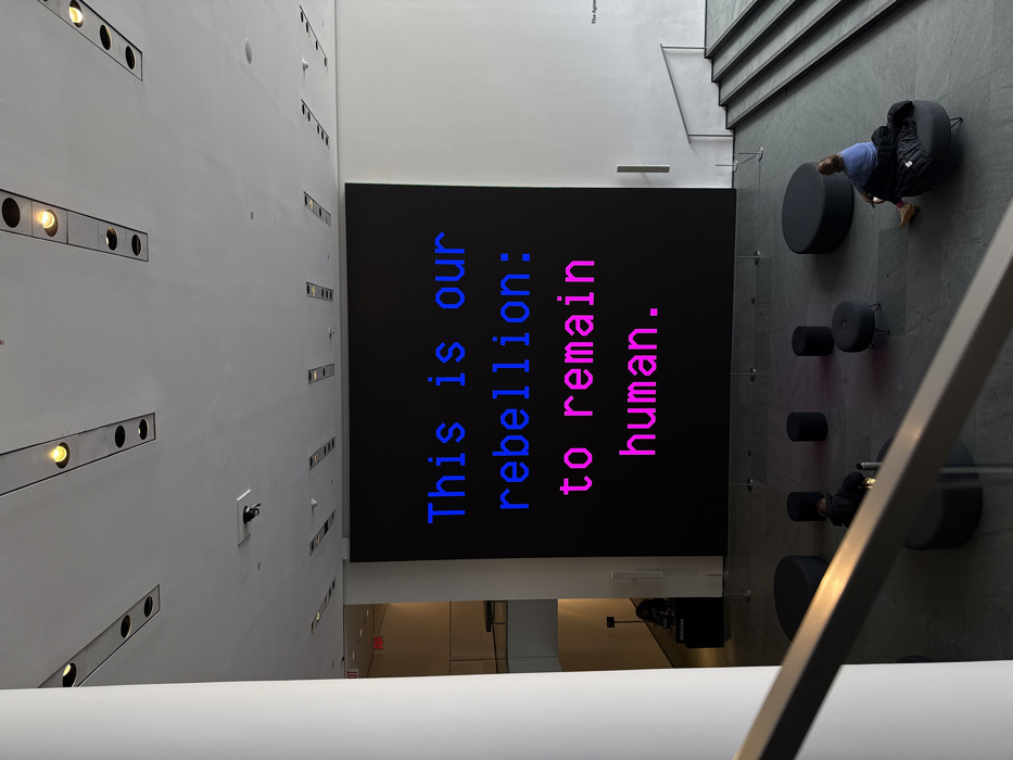 LED Art Installations Documented at NYC Museums Tuesday Evening