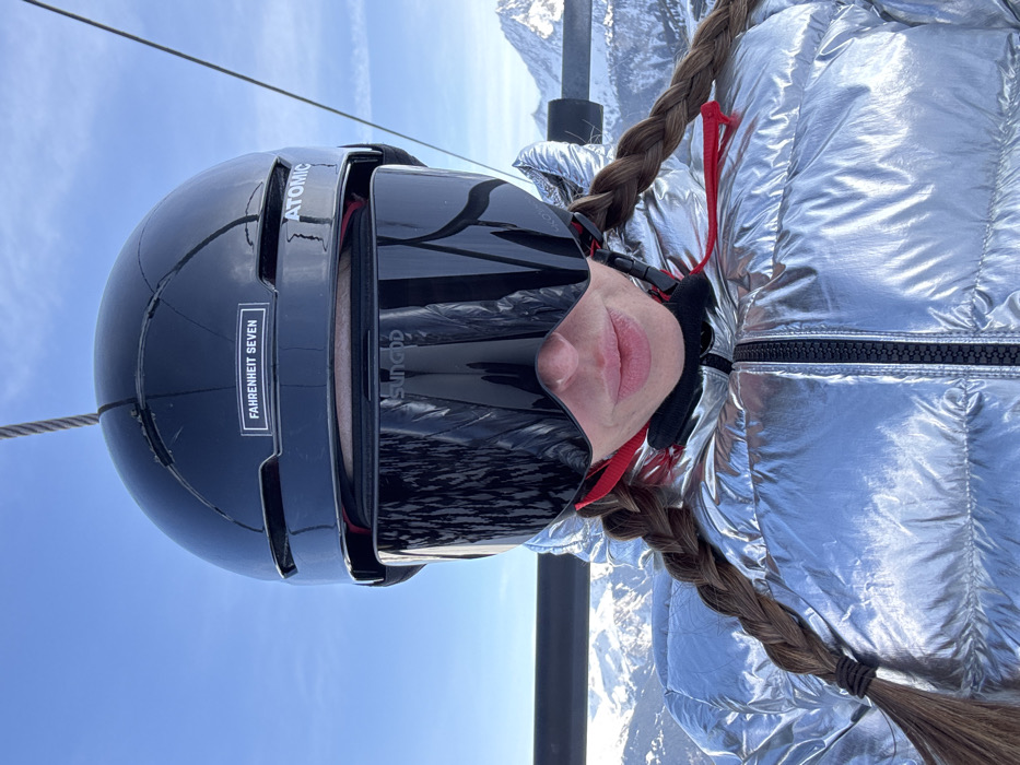 Skier photographed in branded gear at Courchevel resort