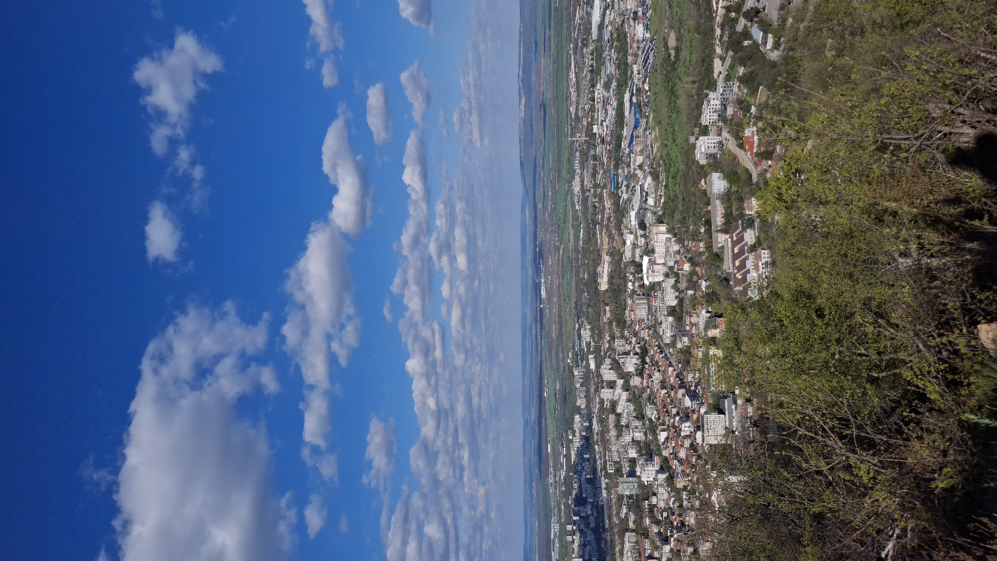 Clear skies and clouds observed over Shumen, Bulgaria