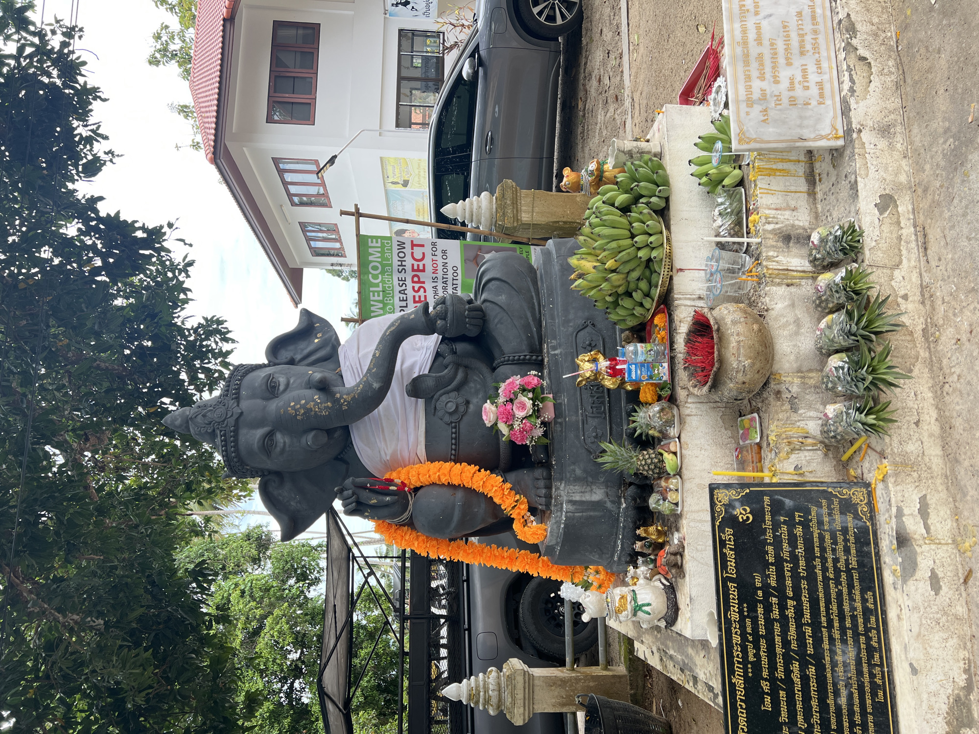 Early morning temple visit documented in Baan Harn, Thailand