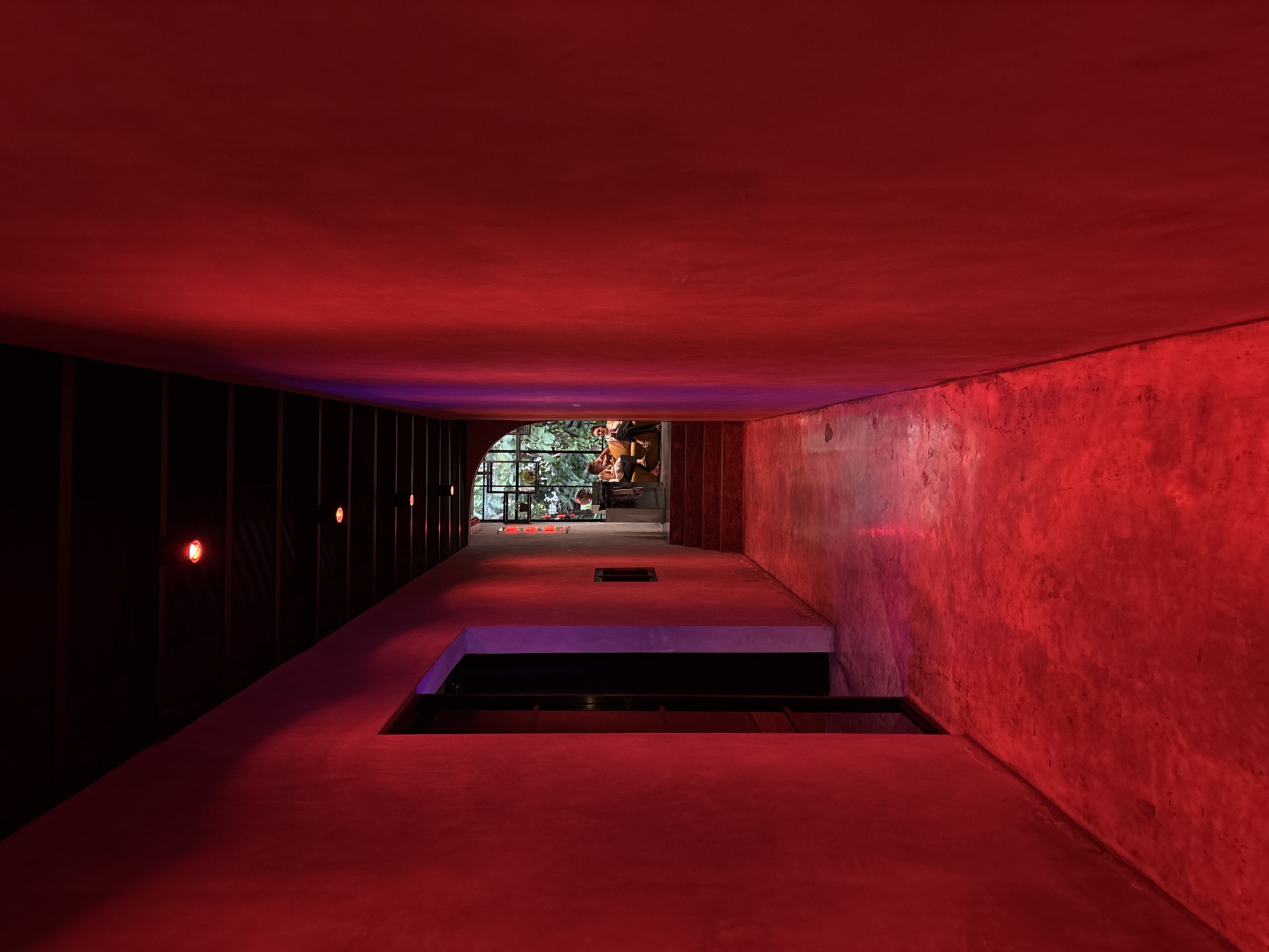 Evening documentation of illuminated venues in North Kuta