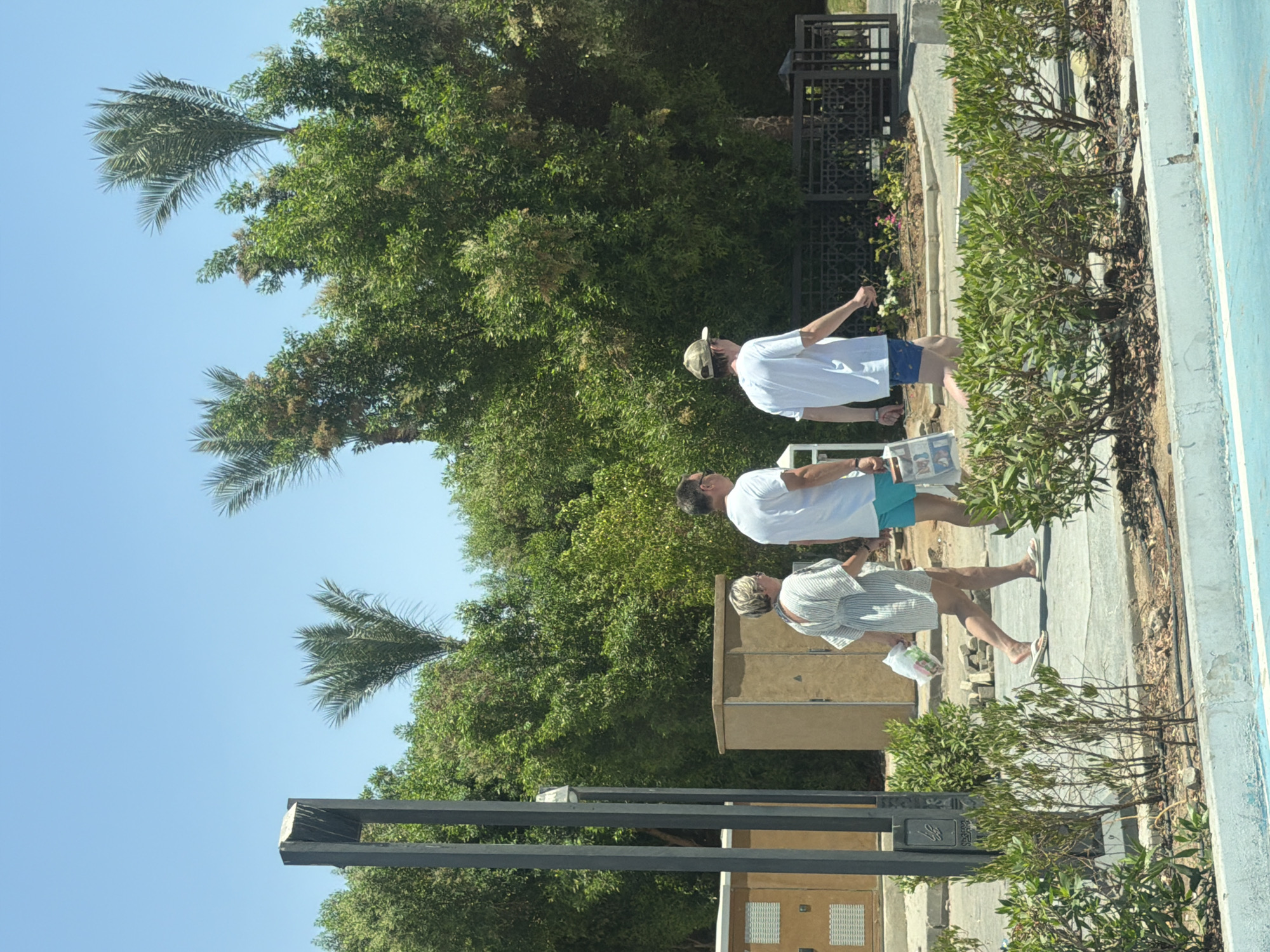 Casual stroll along a Sharm El Sheikh street