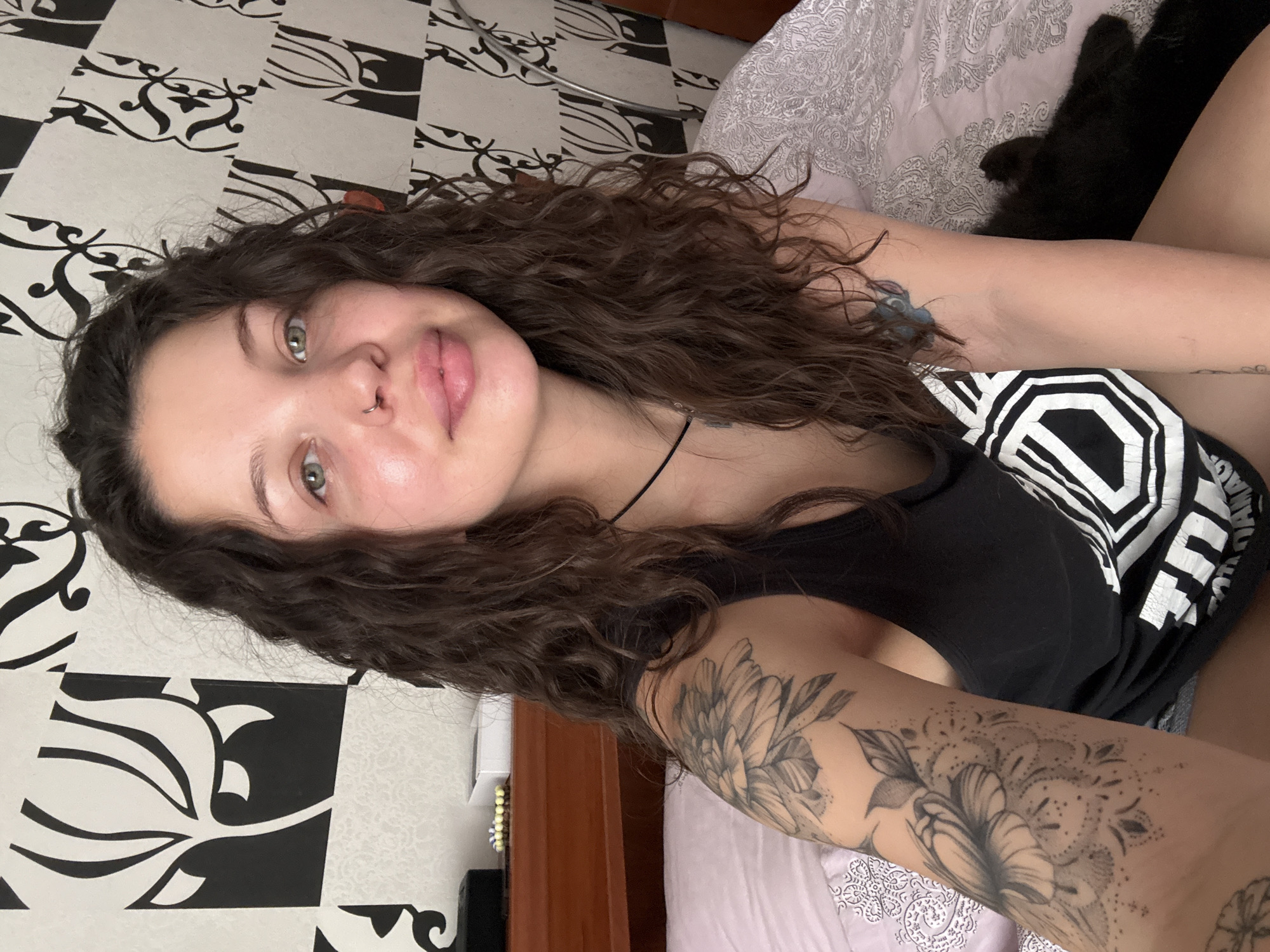 Casual bedroom selfie session in Odesa, Ukraine