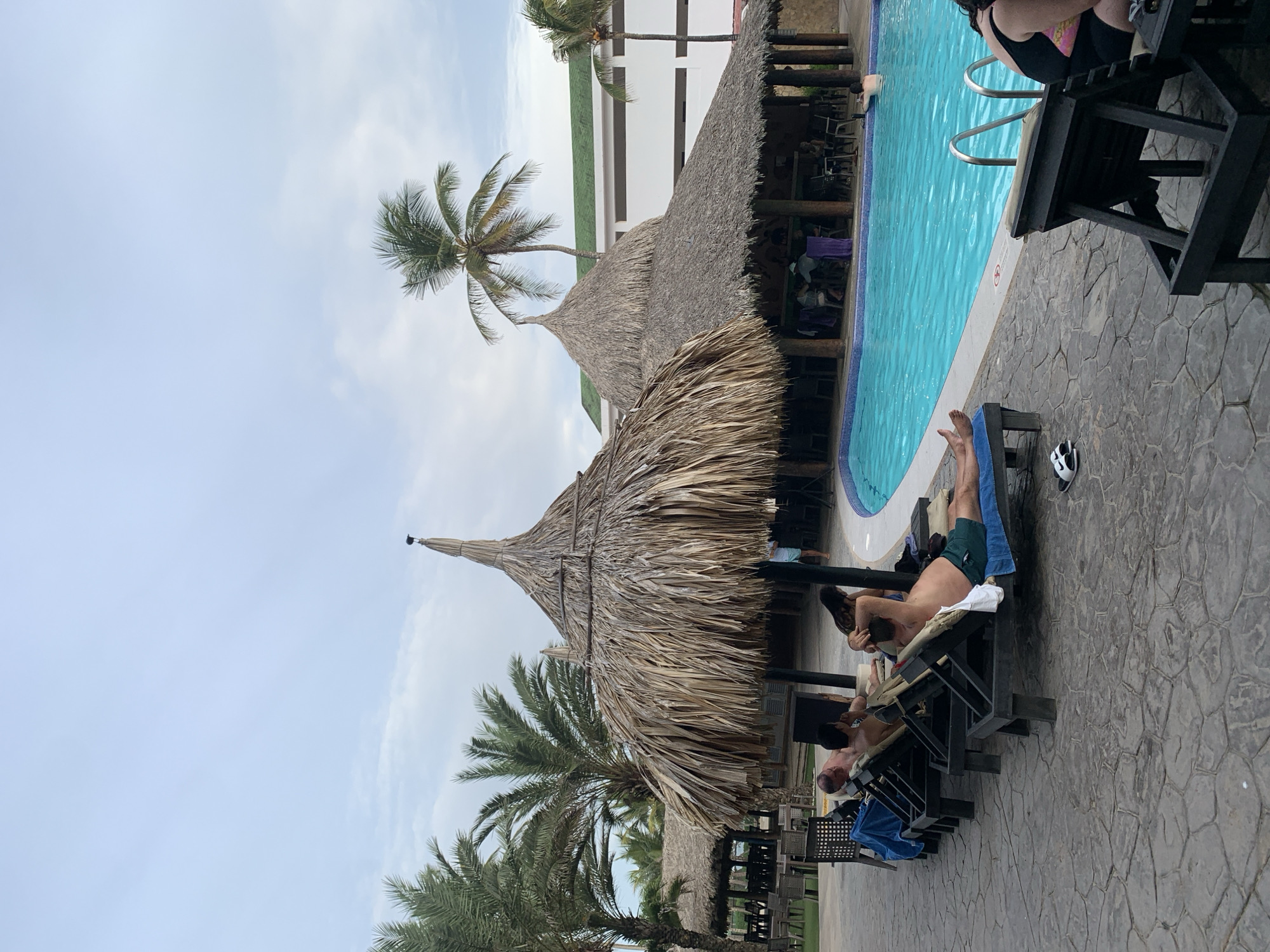 Poolside resort life in El Tirano, Venezuela