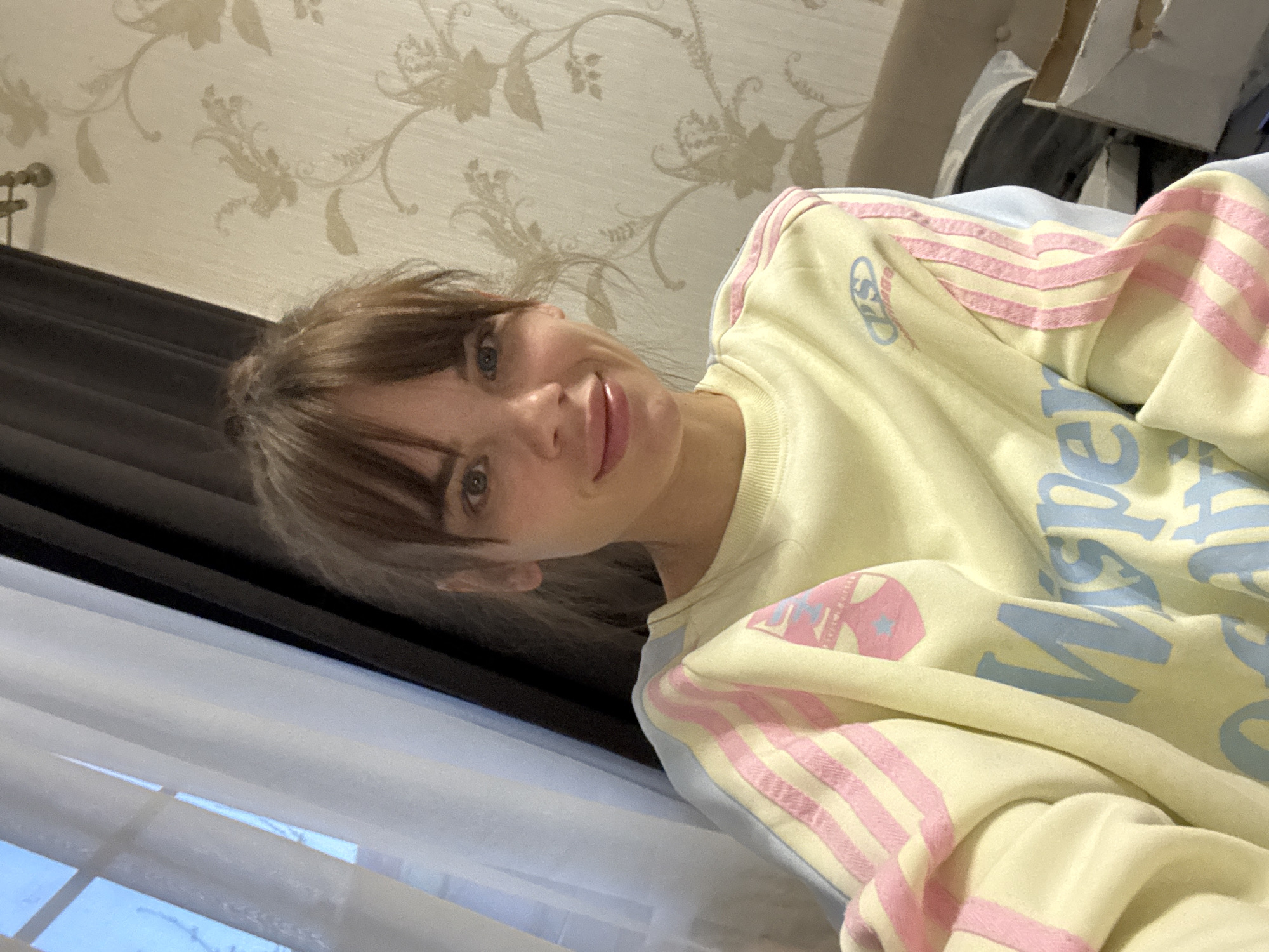 Woman takes indoor selfies in Rostov-on-Don