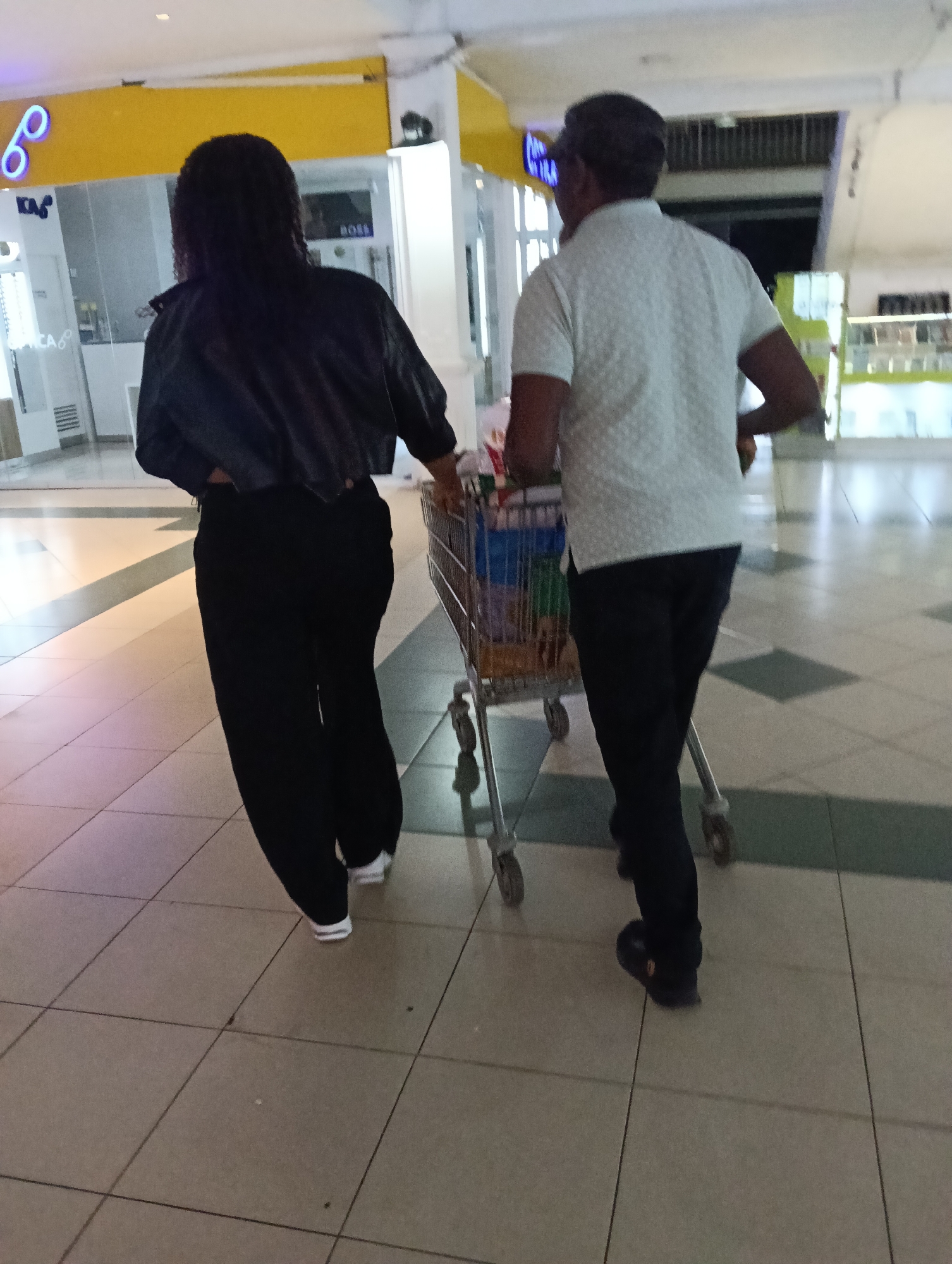 Evening shopping activities documented across multiple Nairobi retail locations