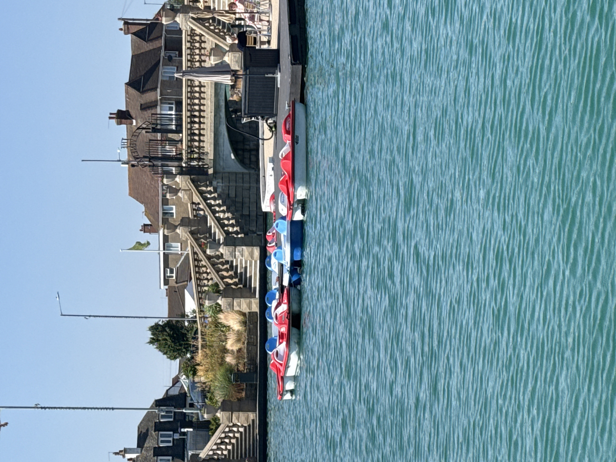 Lazy summer afternoon at Great Yarmouth's Venetian Waterways