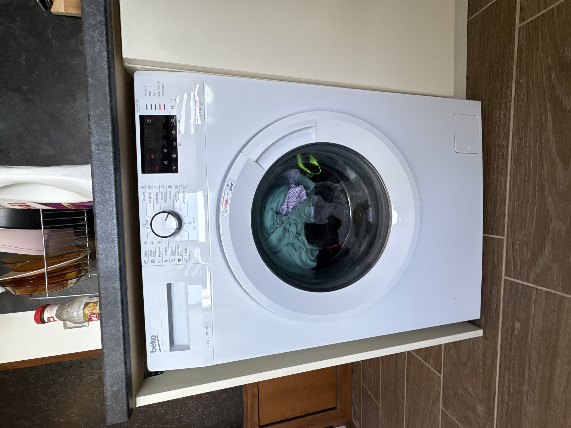 Interior scenes documented in Lovech home show appliance, skylight view