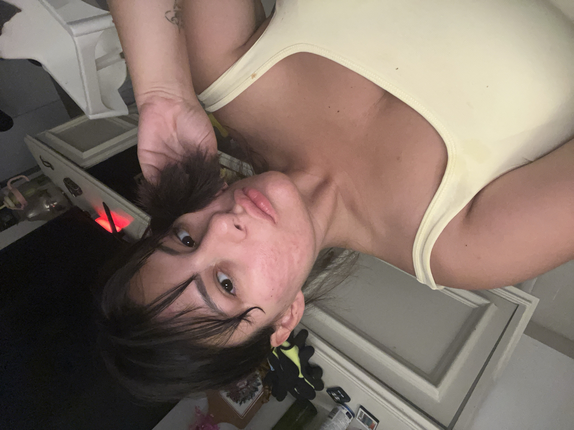 Selfies and yoga poses in a Kiryat Bialik apartment