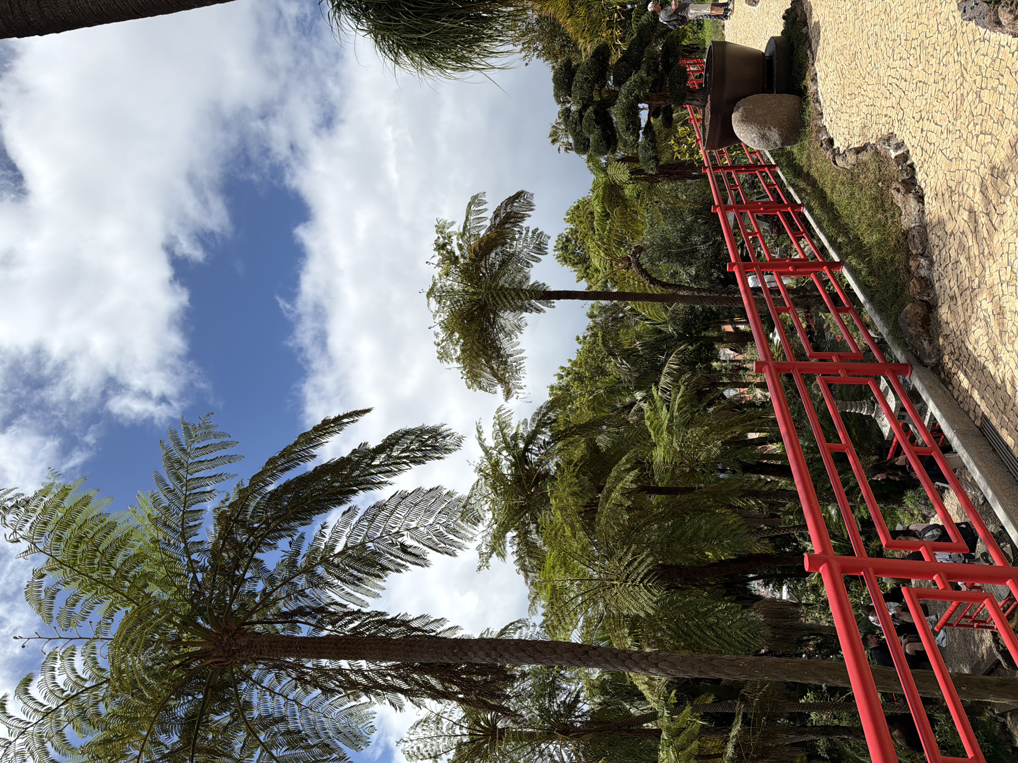 Tourists visit Monte Palace Tropical Garden in Funchal