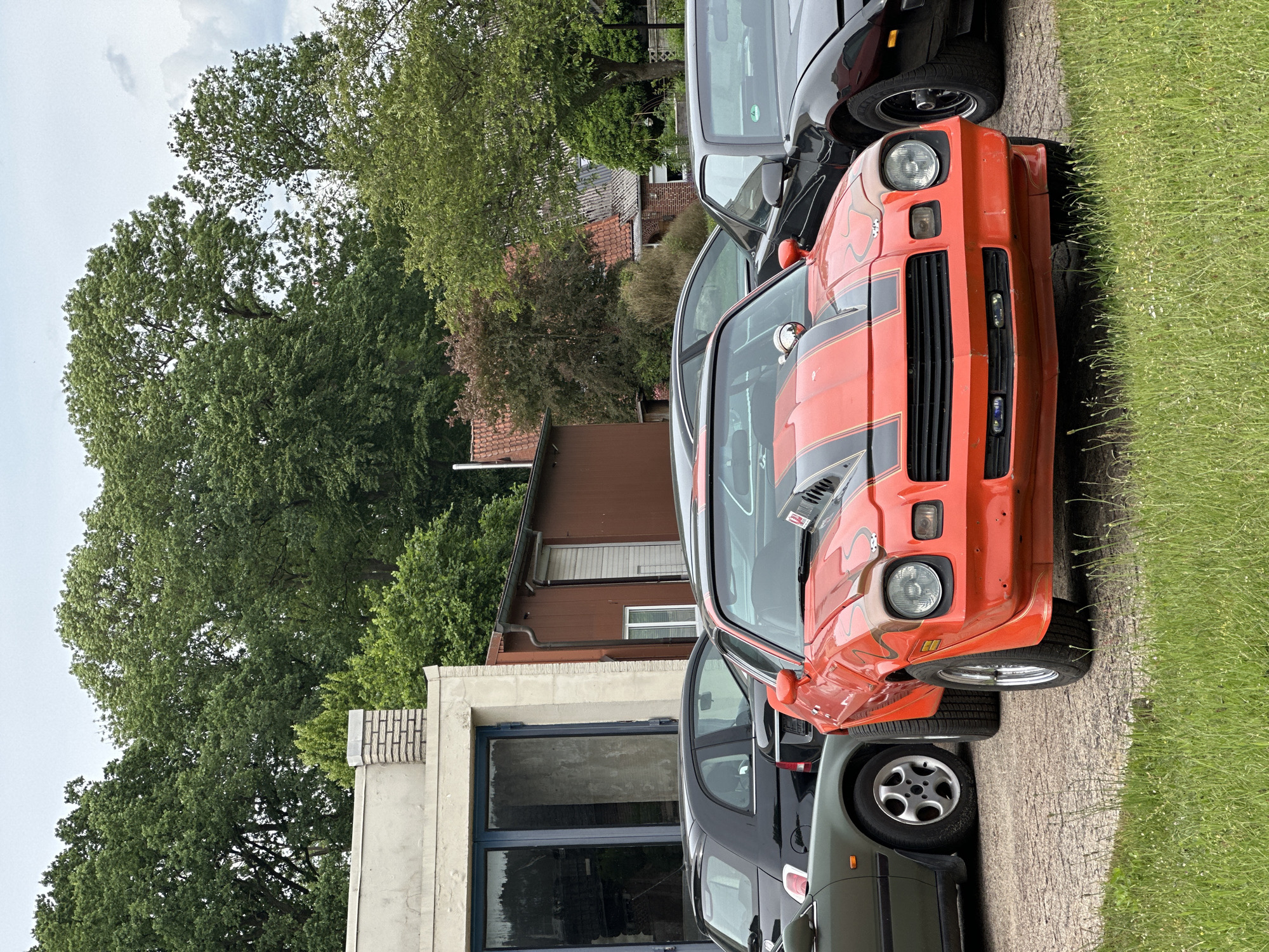 Classic muscle cars spotted parked in Kutenholz, Germany