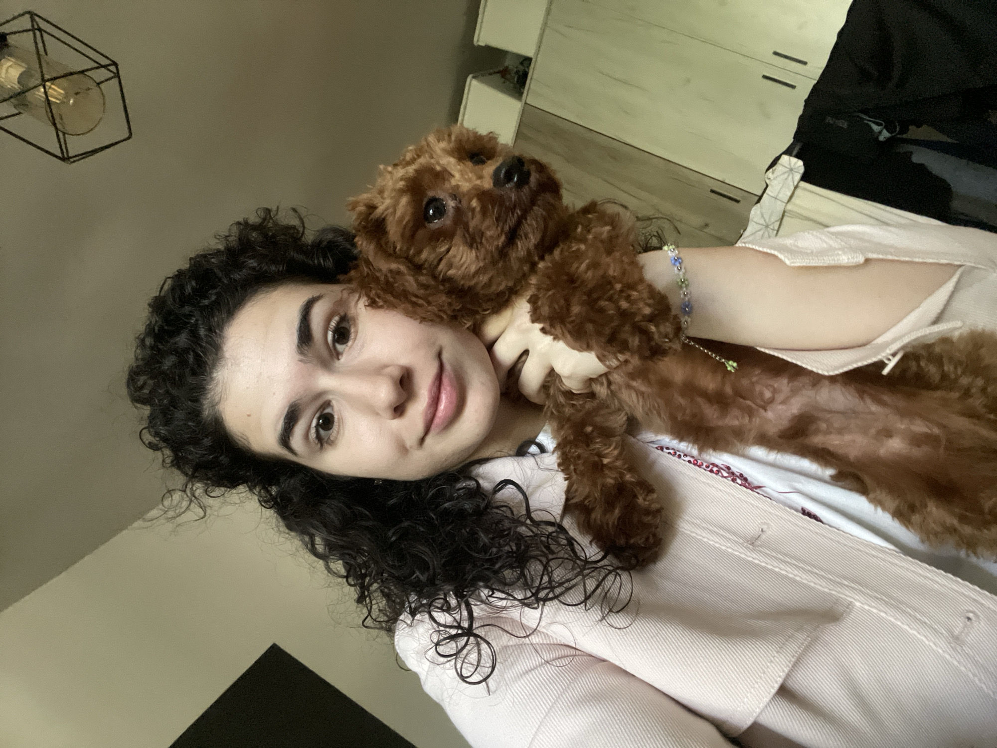 Sofia resident documents morning routine with poodle and cats