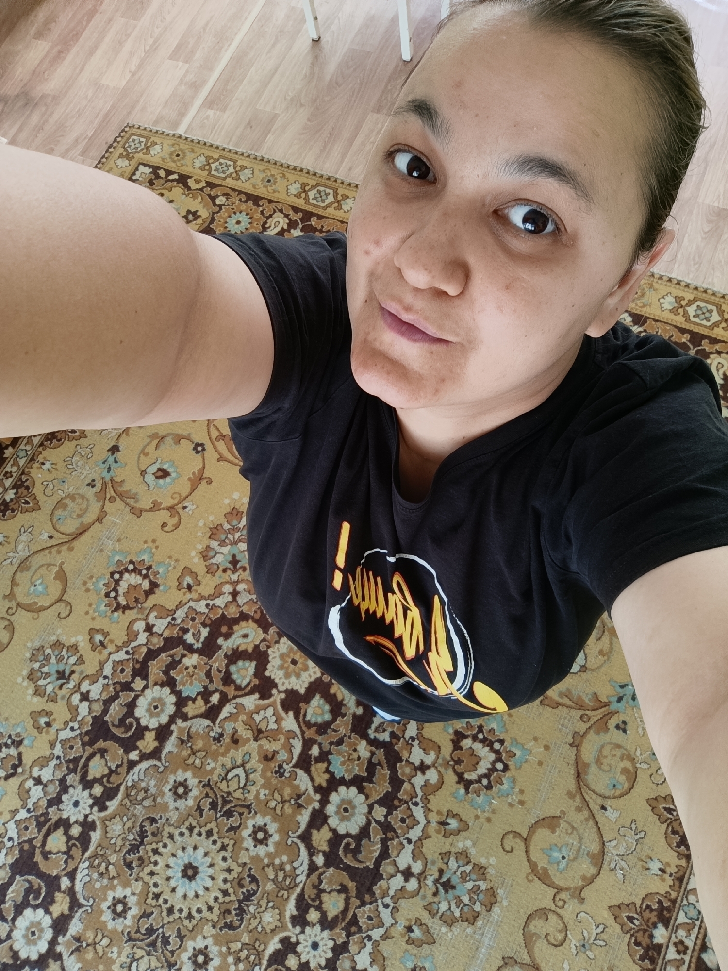 Quick selfie series across a morning in Chaikovsky, Russia