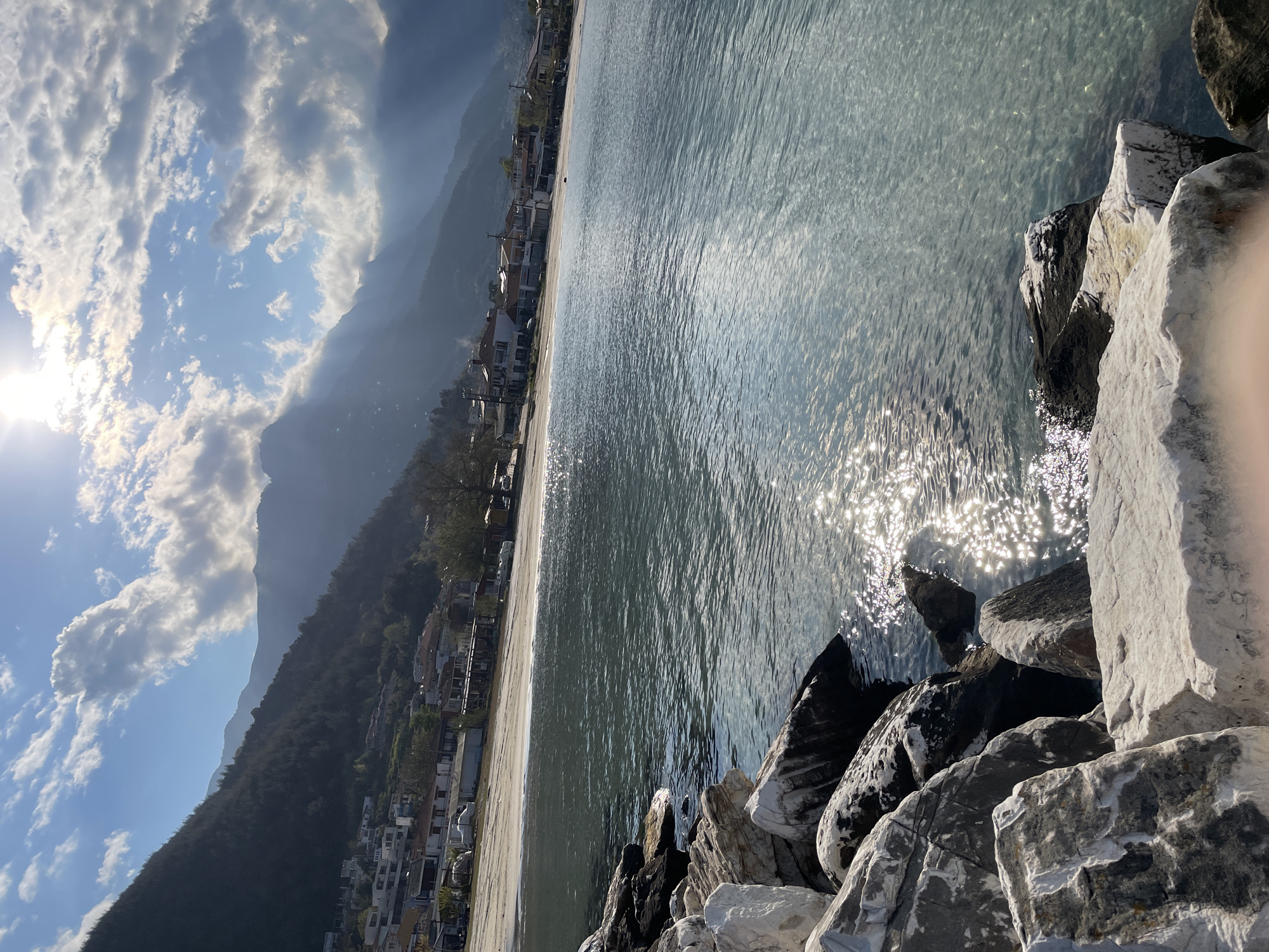 Witness documents scenic coastal views in Skala Potamias, Greece
