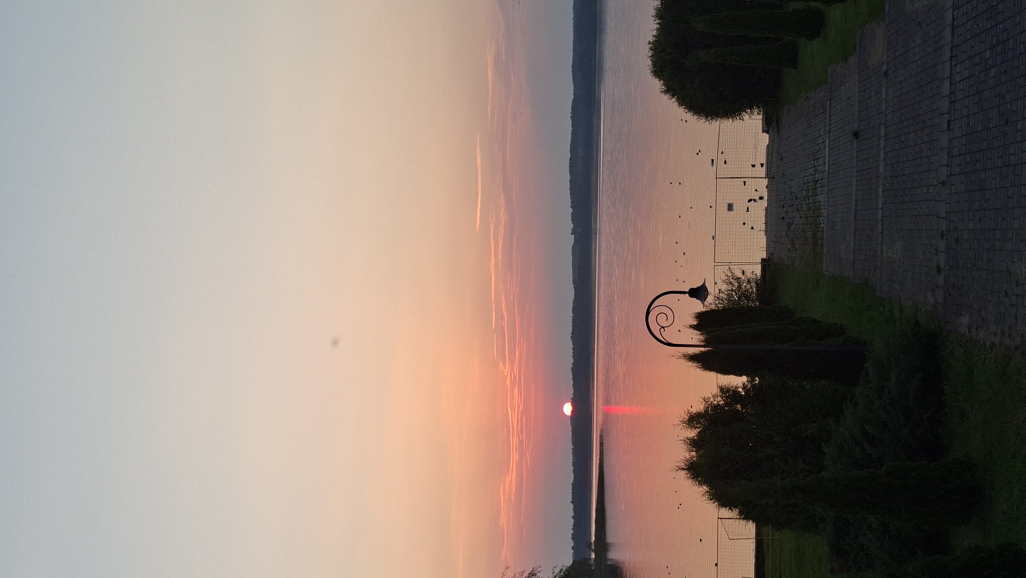 Sunset evening at Lake Myadzyel with friends and park stops
