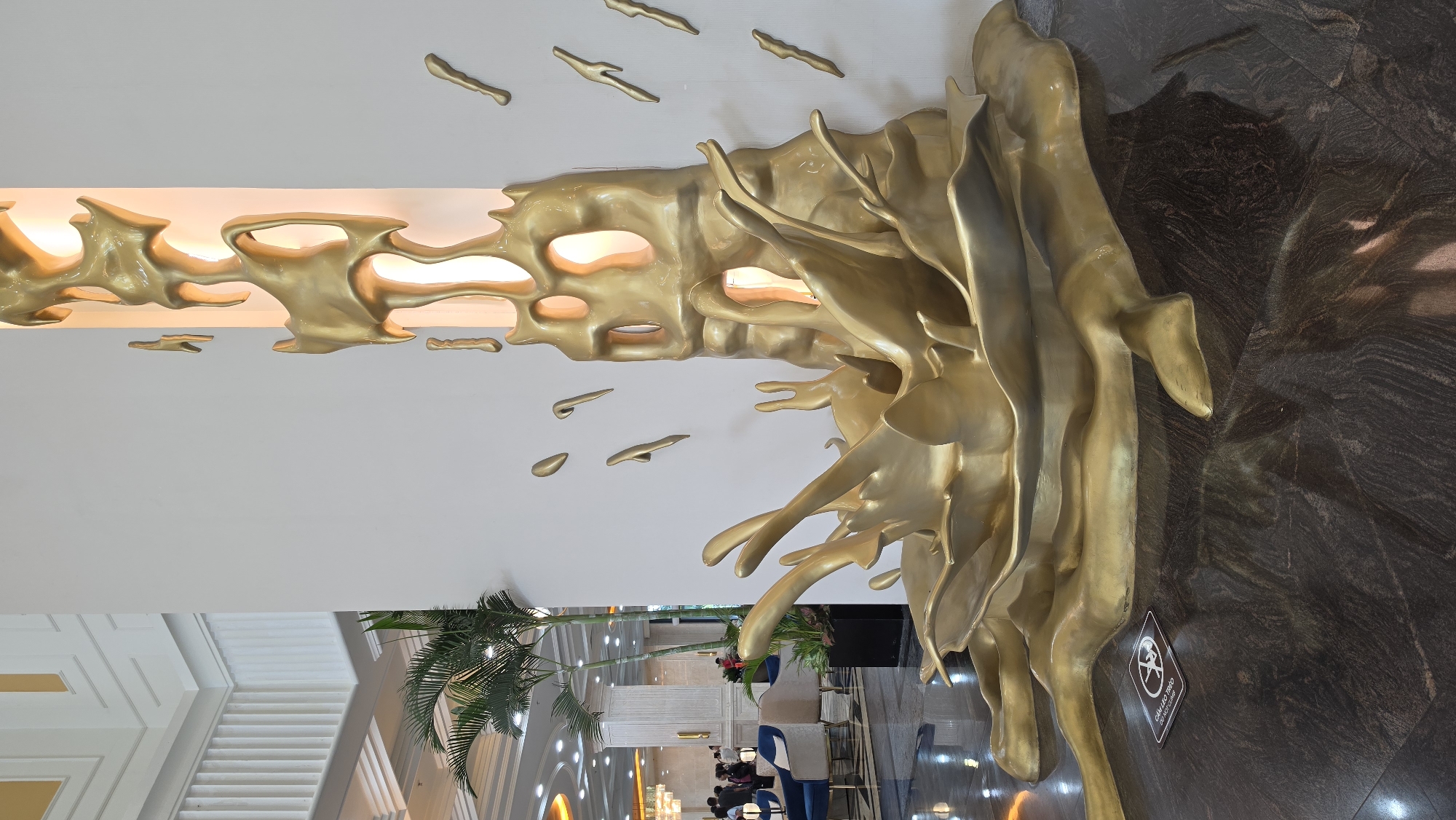 Inside and outside Nha Trang Center, golden sculptures and grand architecture