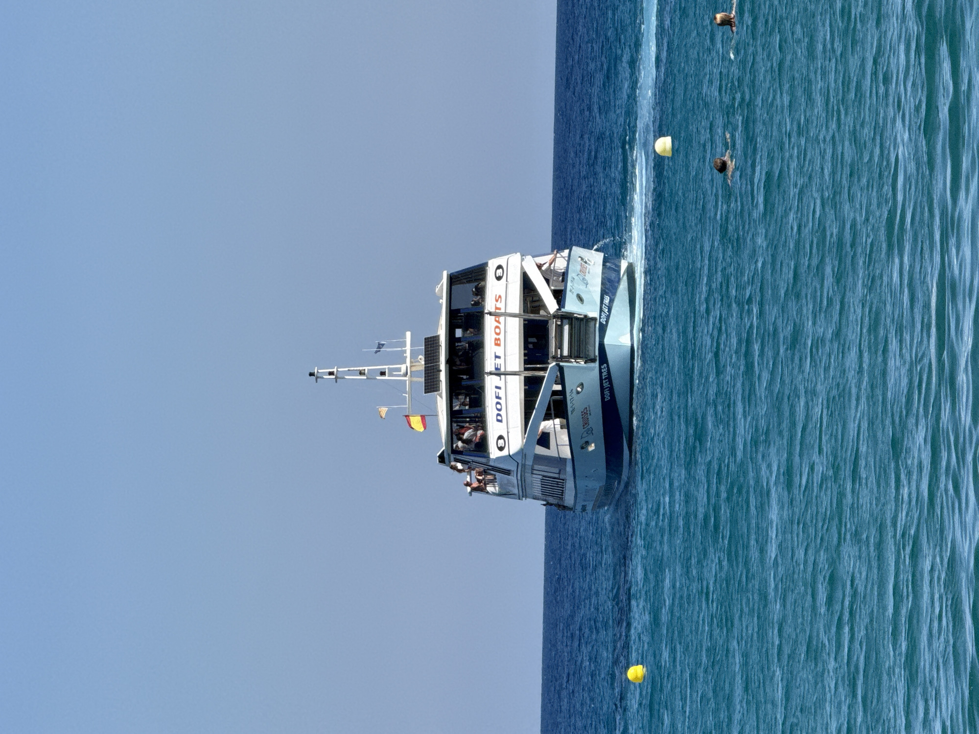 Busy summer day on the Blanes coast