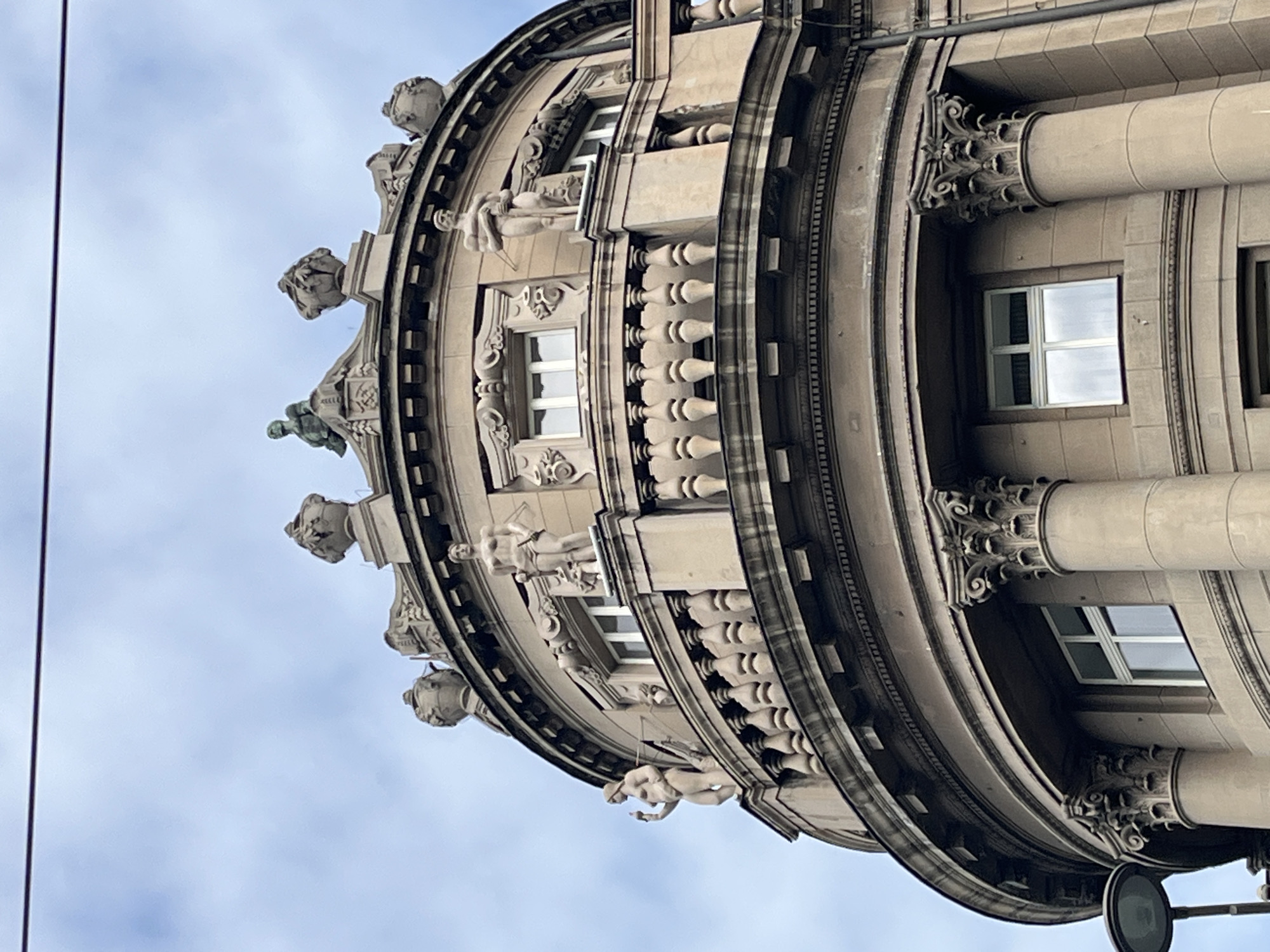 Architectural photography captured in Belgrade showing ornate building facade