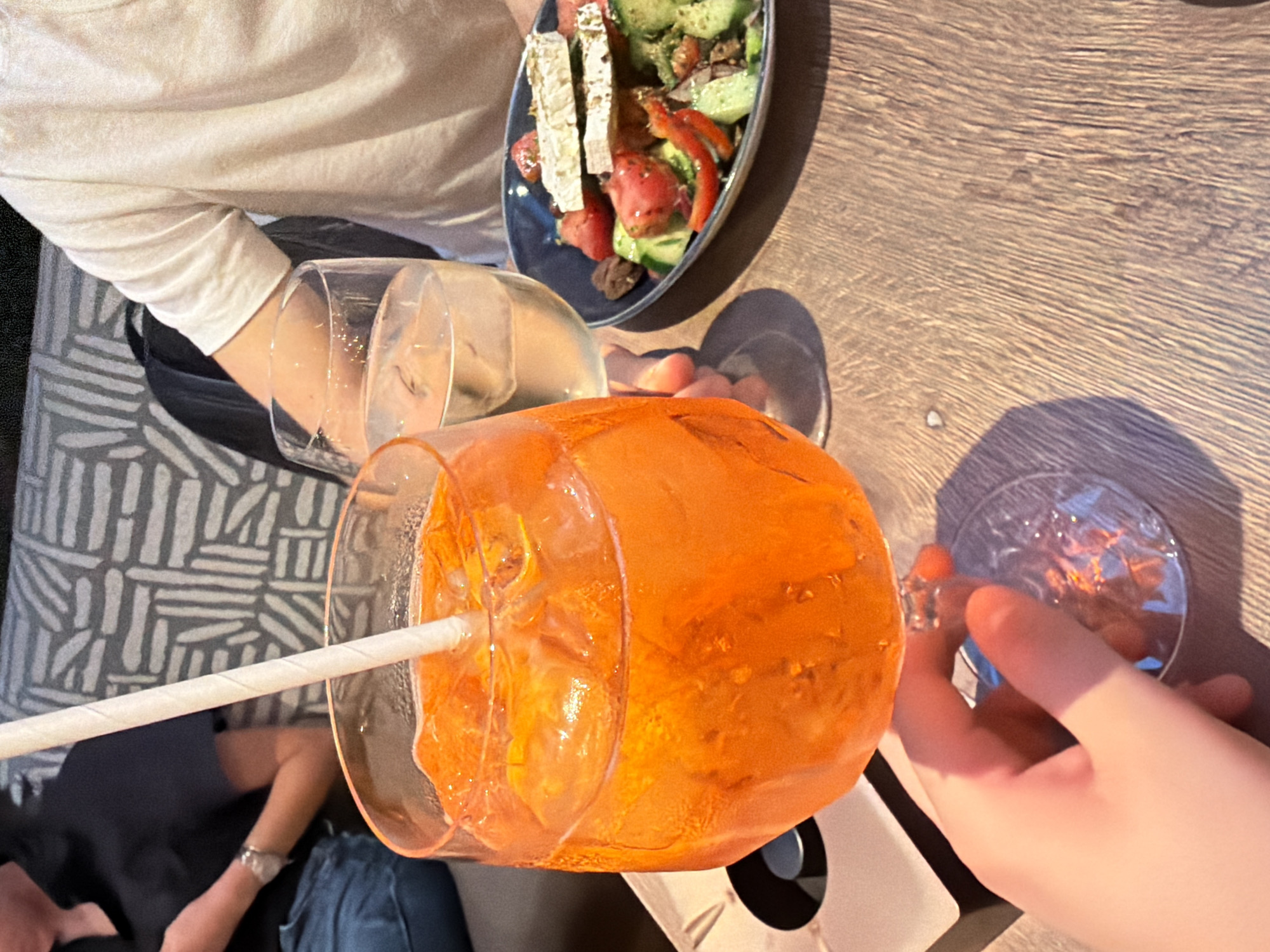 Evening dining gathering observed at Sofia restaurant