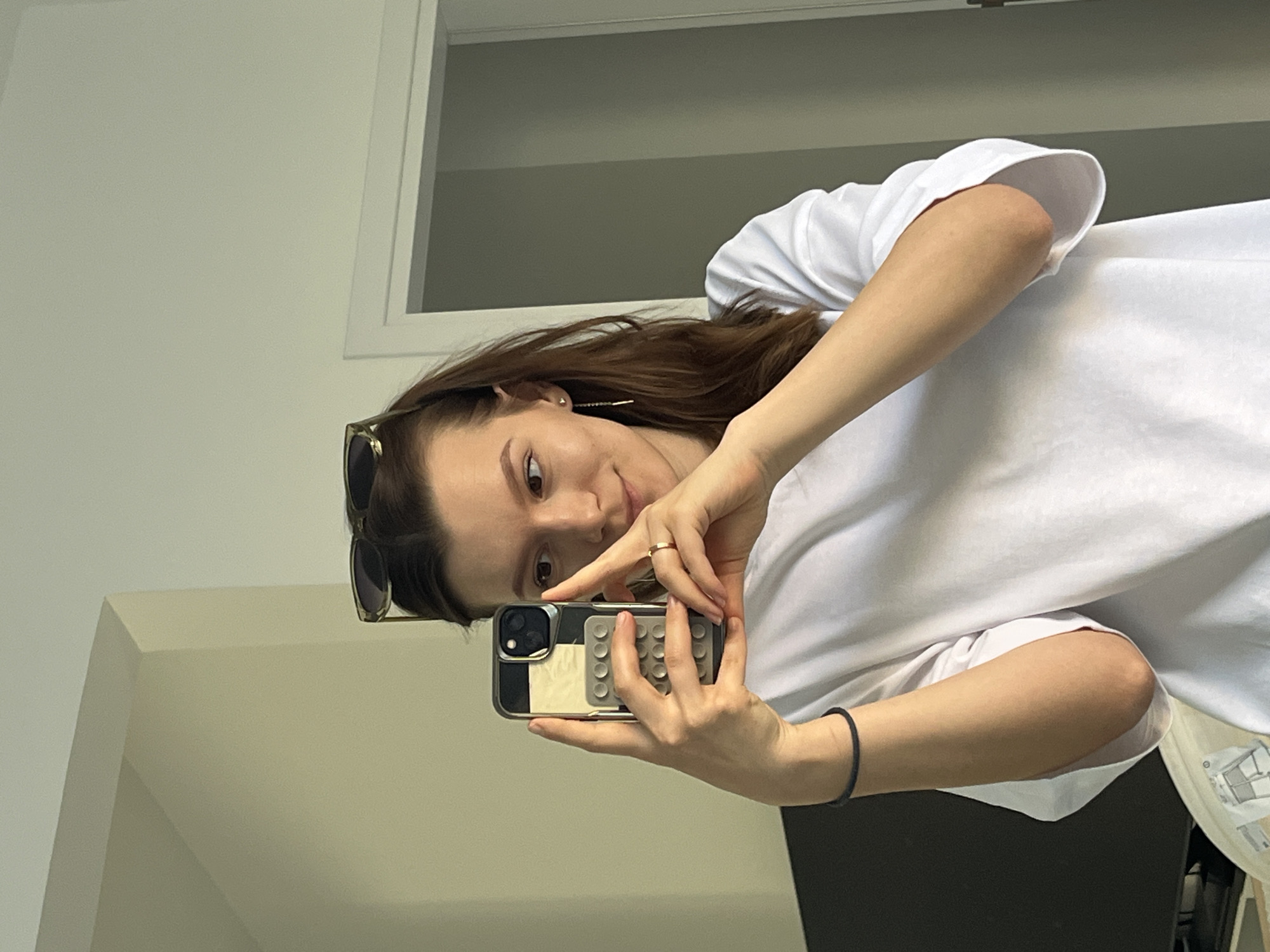 Casual selfies and household cleaning captured in Limassol