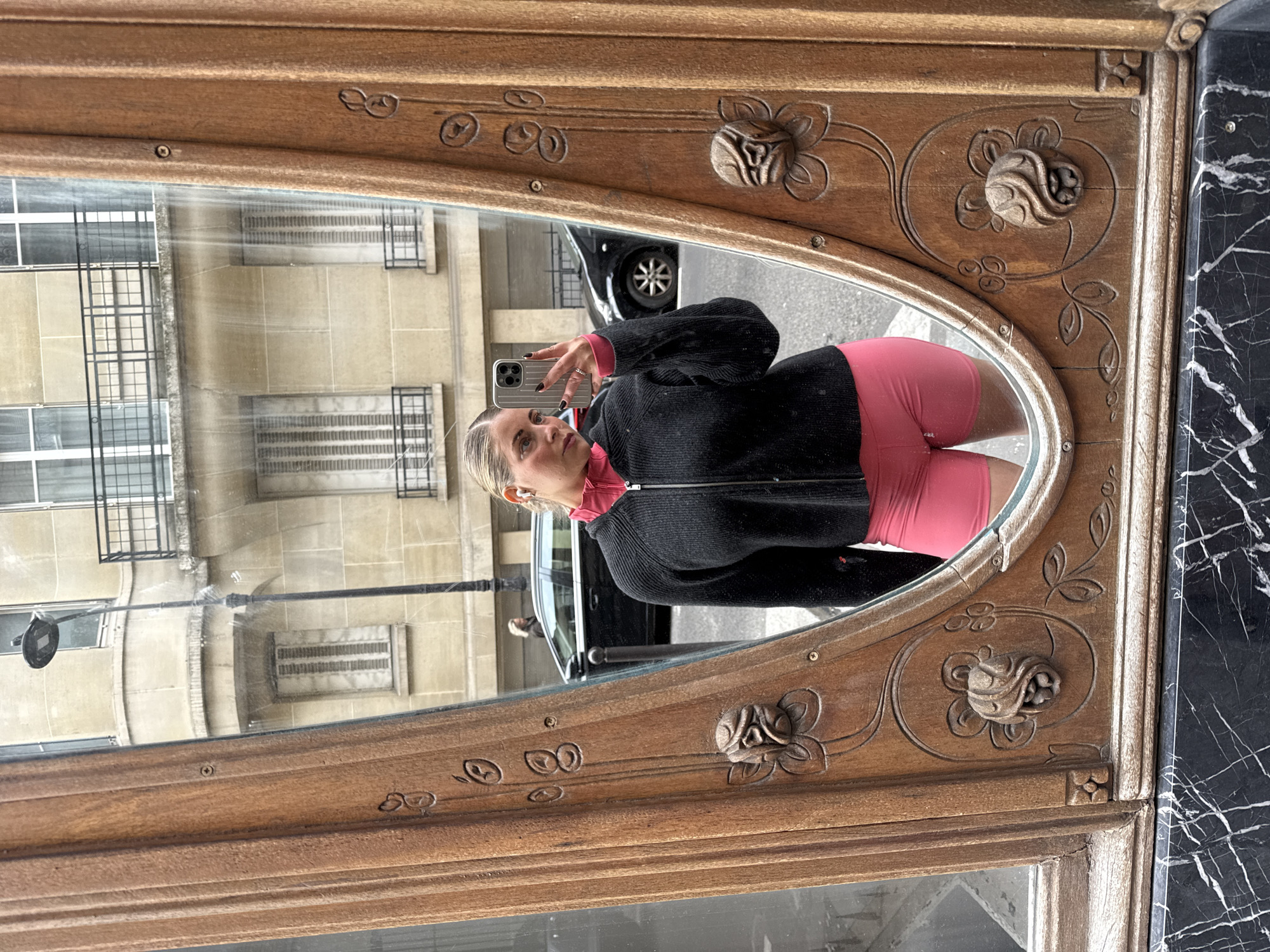 Tourist moments captured near Eiffel Tower in Paris