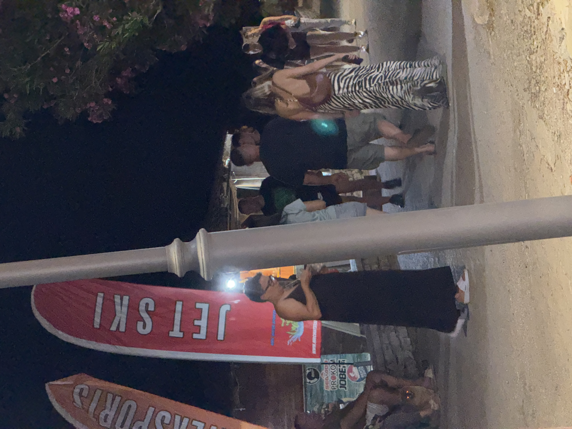 Summer night on the Boreti waterfront promenade