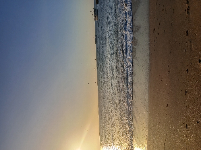 Evening beach life captured in Juan Griego, Venezuela