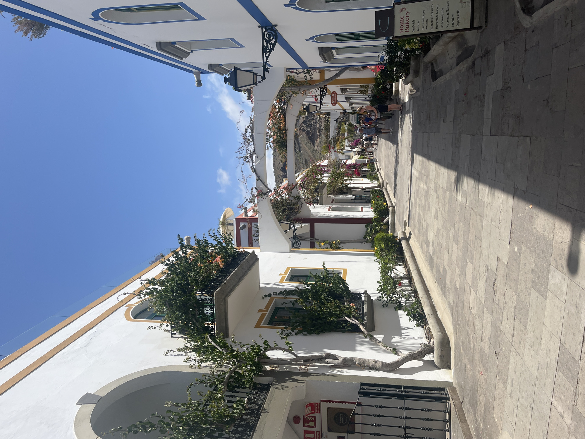 Tourist captures colorful architecture in Spanish coastal resort town
