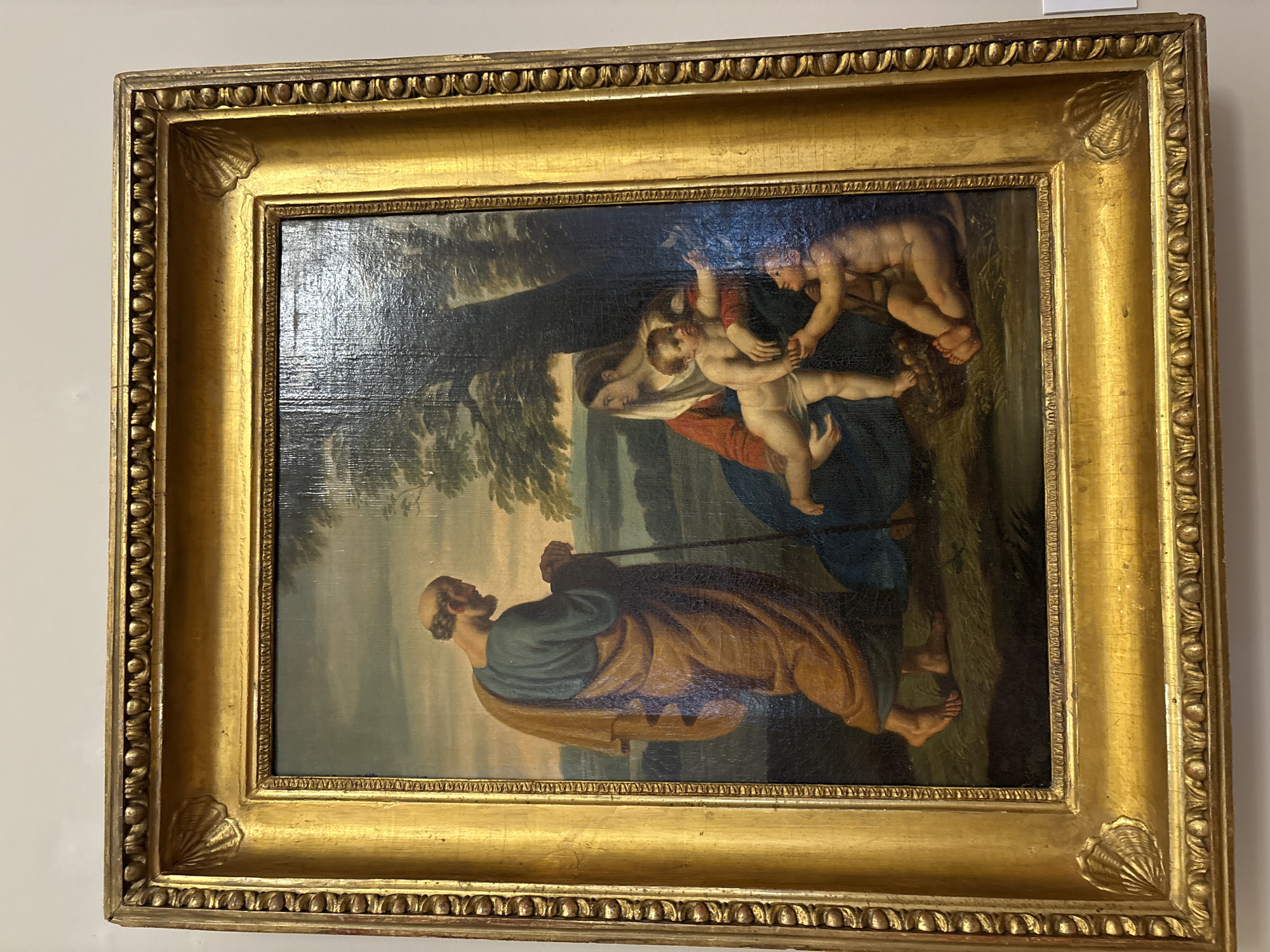 Gallery visitor documents three classical paintings in Saint Petersburg
