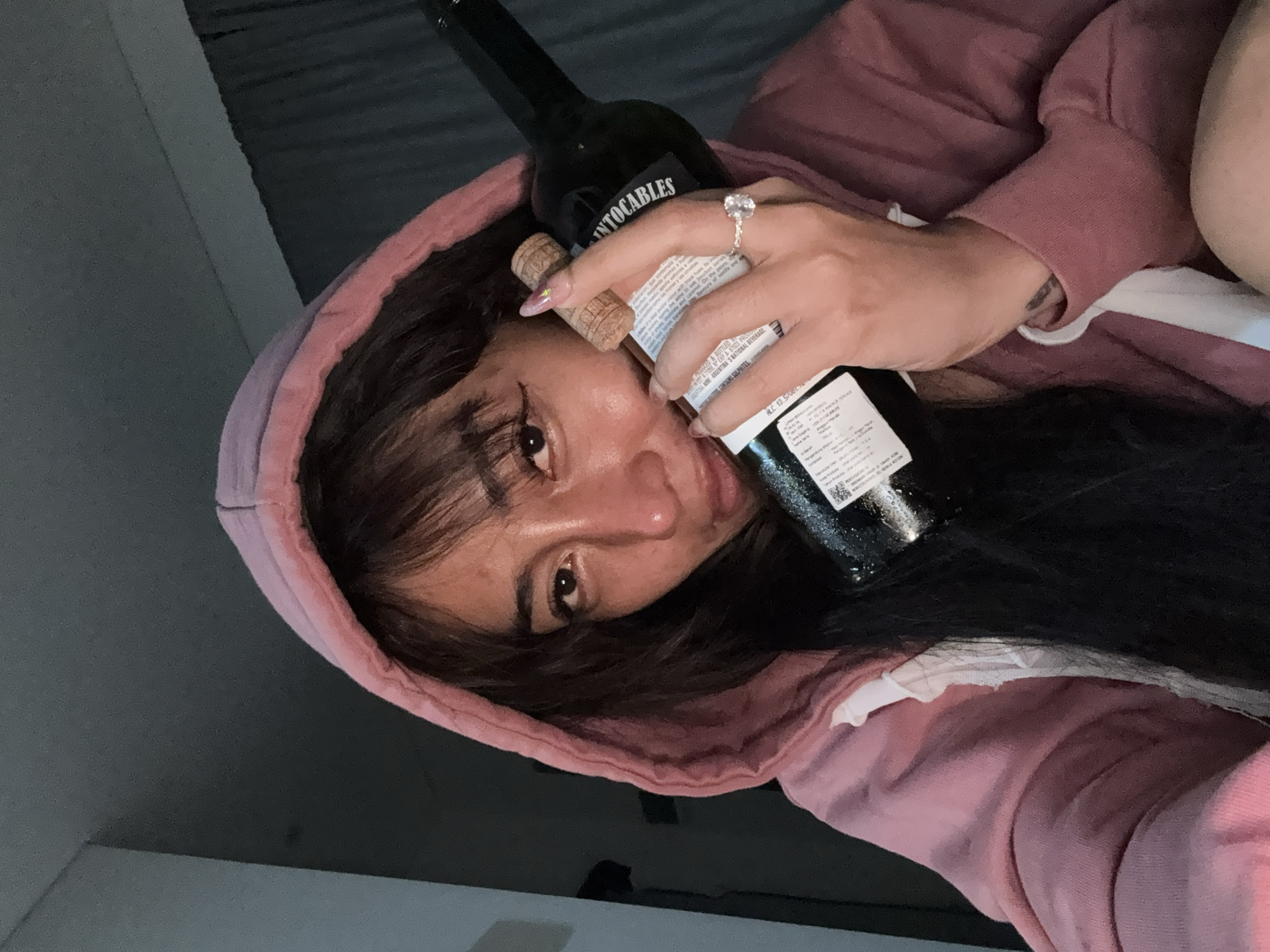 Evening selfie and bathroom footage captured by witness
