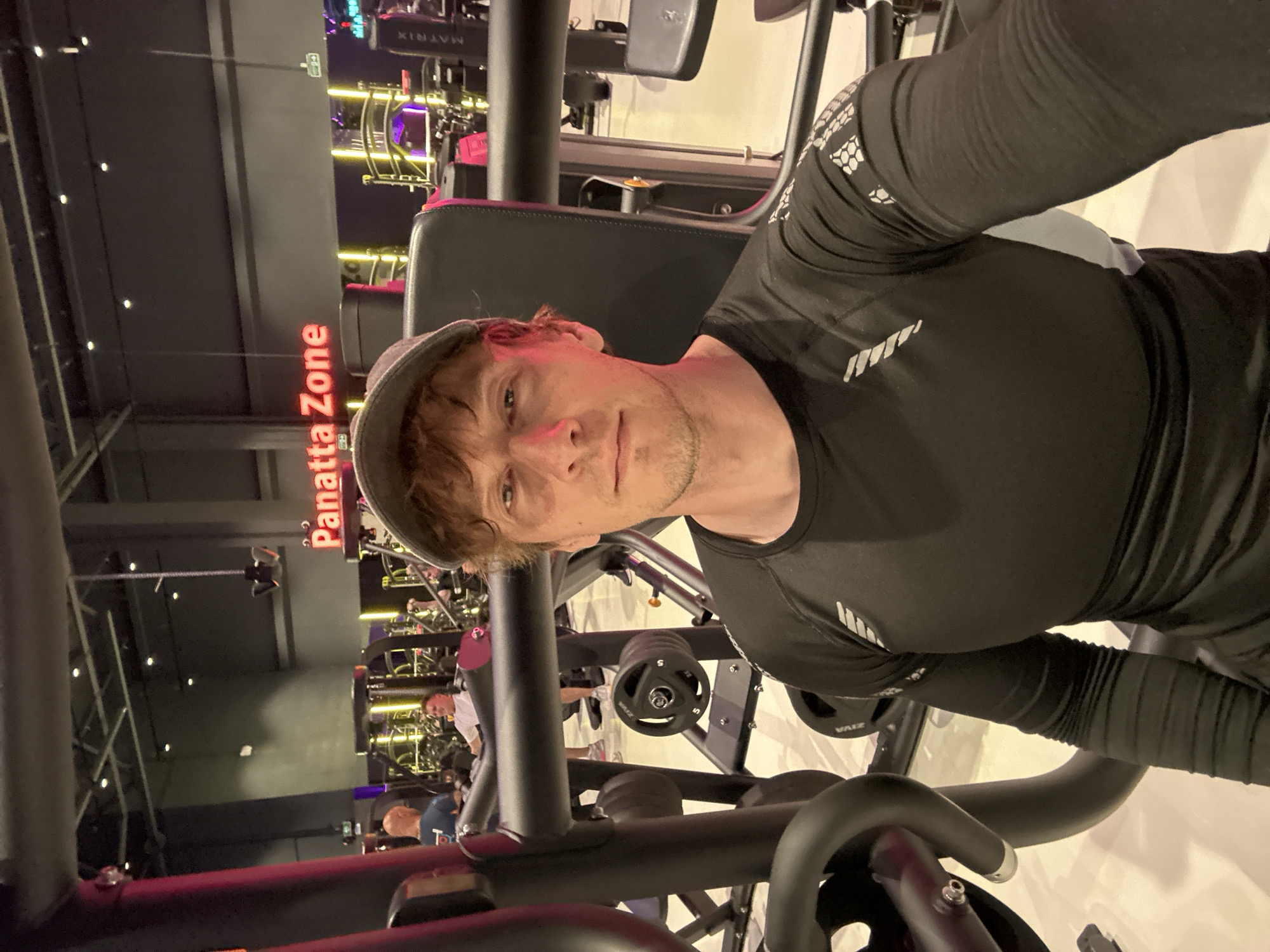 Gym selfie at a Panatta Zone in Murino, Russia