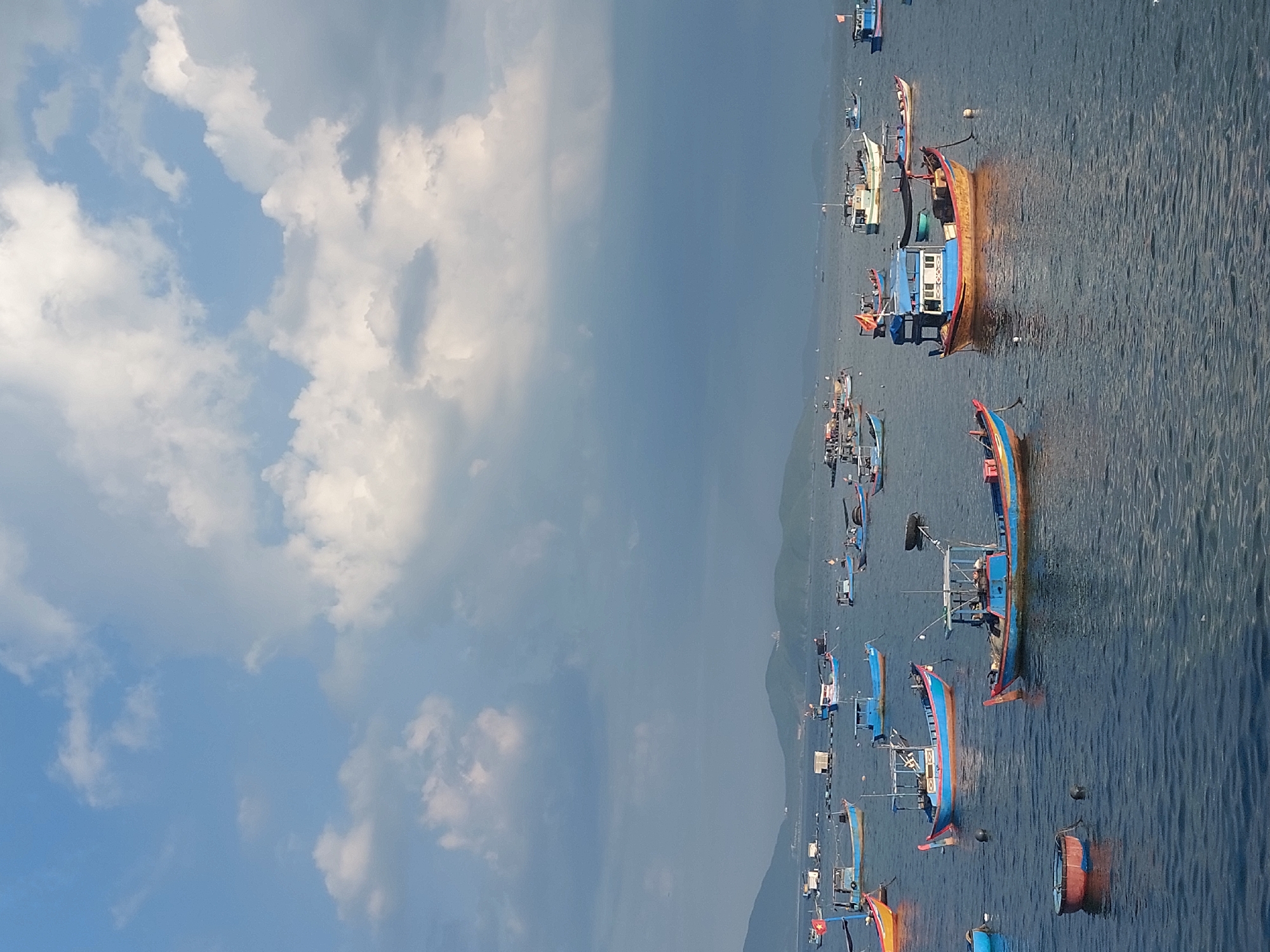 Nha Trang's northern harbor on a busy June morning