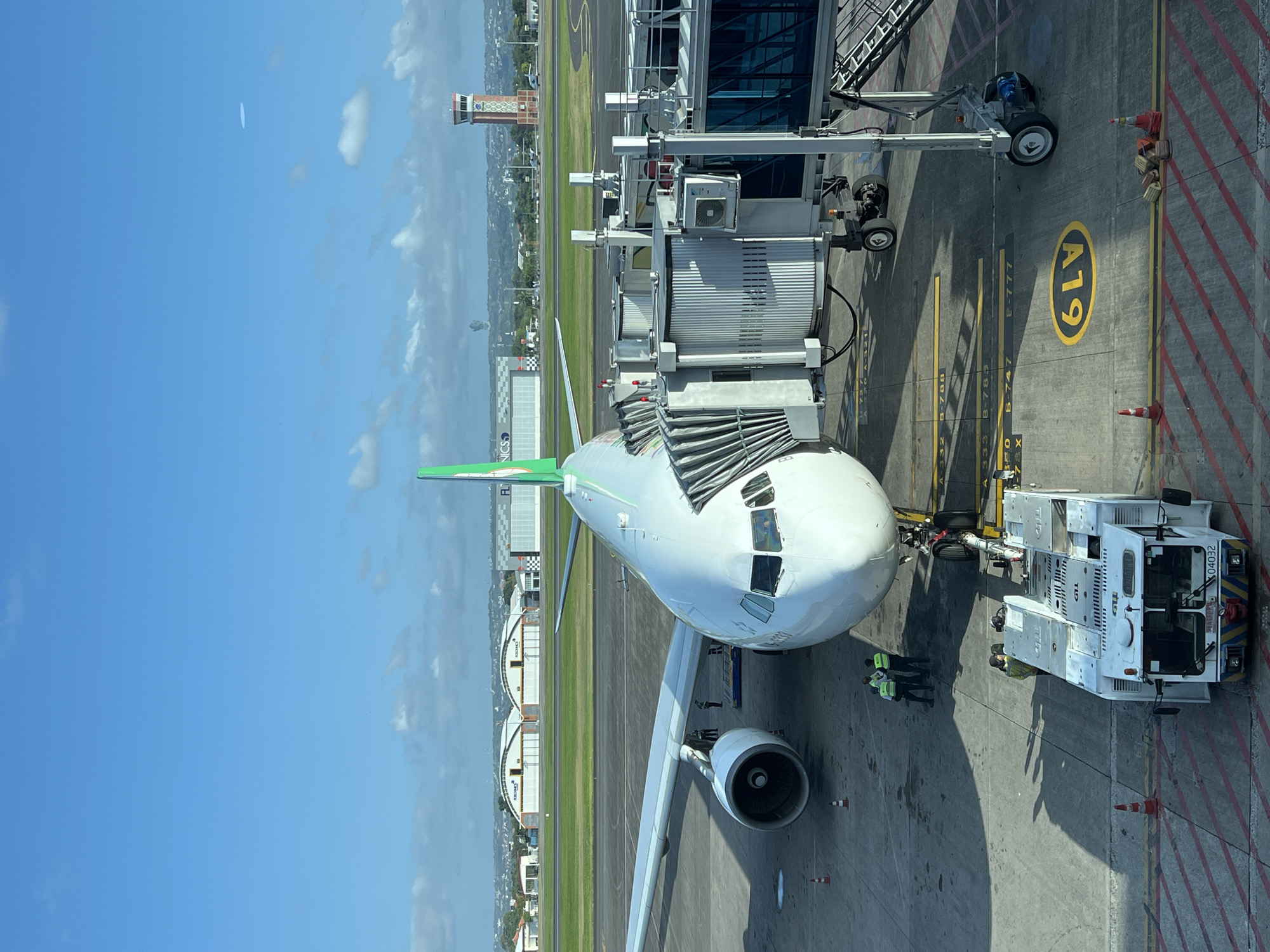 Morning layover scenes at Ngurah Rai Airport, Bali