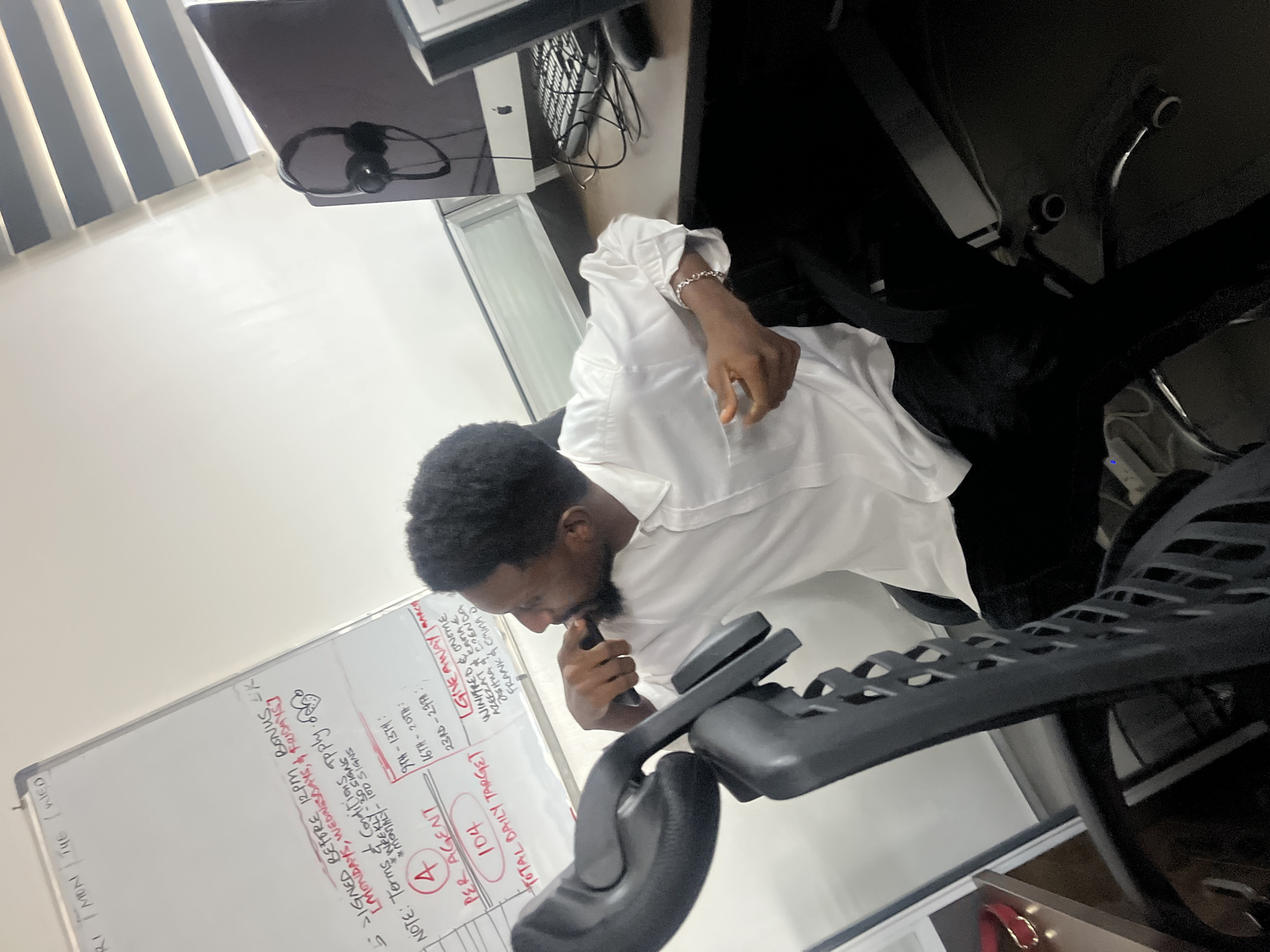 Office workers documented during routine day at Karum facility