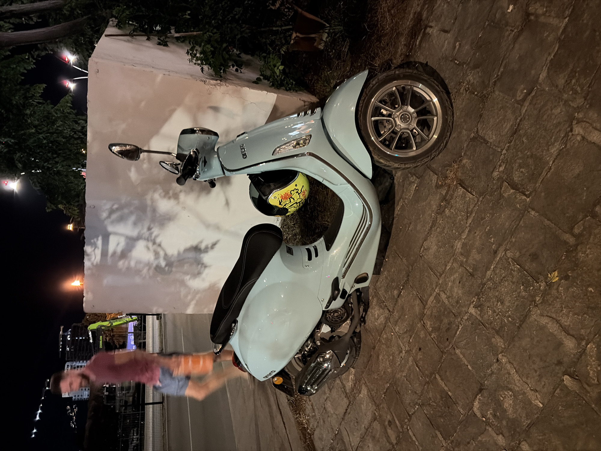 Summer night around Budva's old town and Imperial Hotel