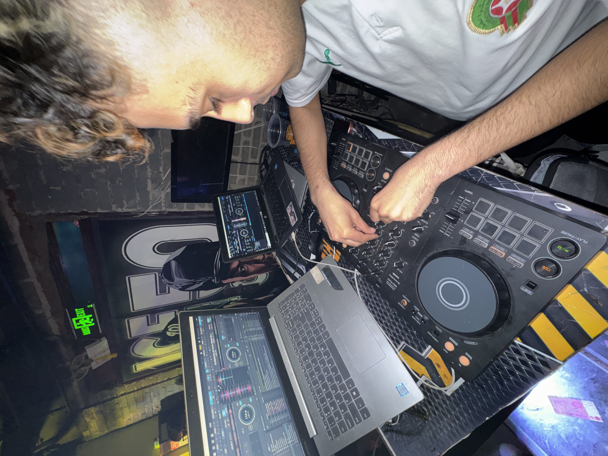DJ performs at club gathering in Linghe, China