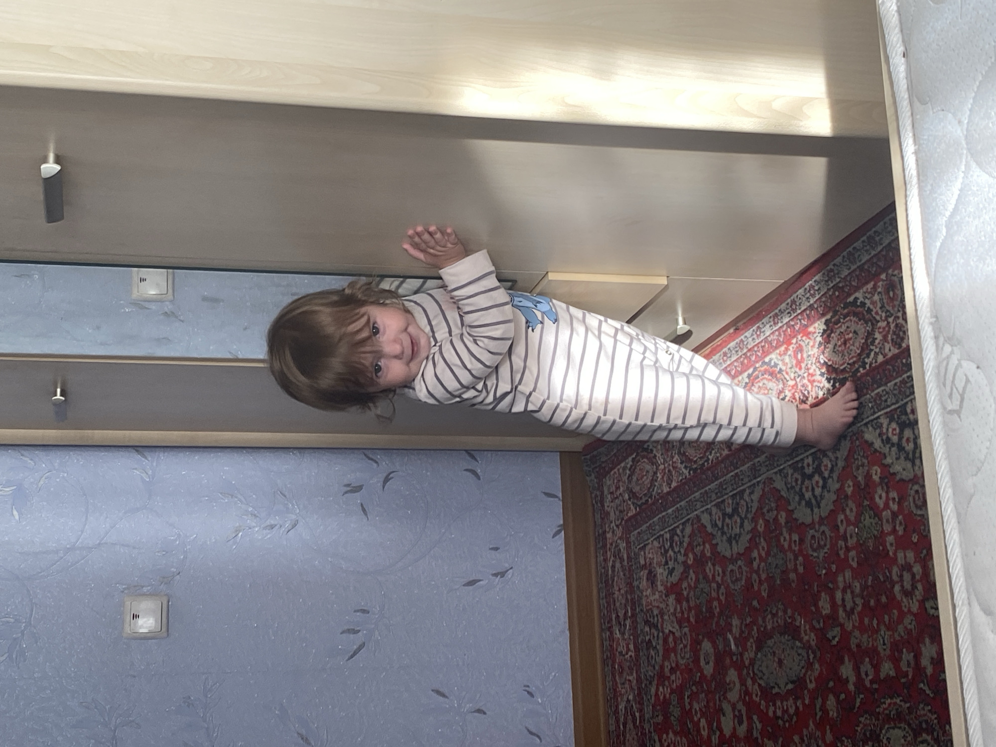Lazy morning at home: selfies, toddlers, and coffee