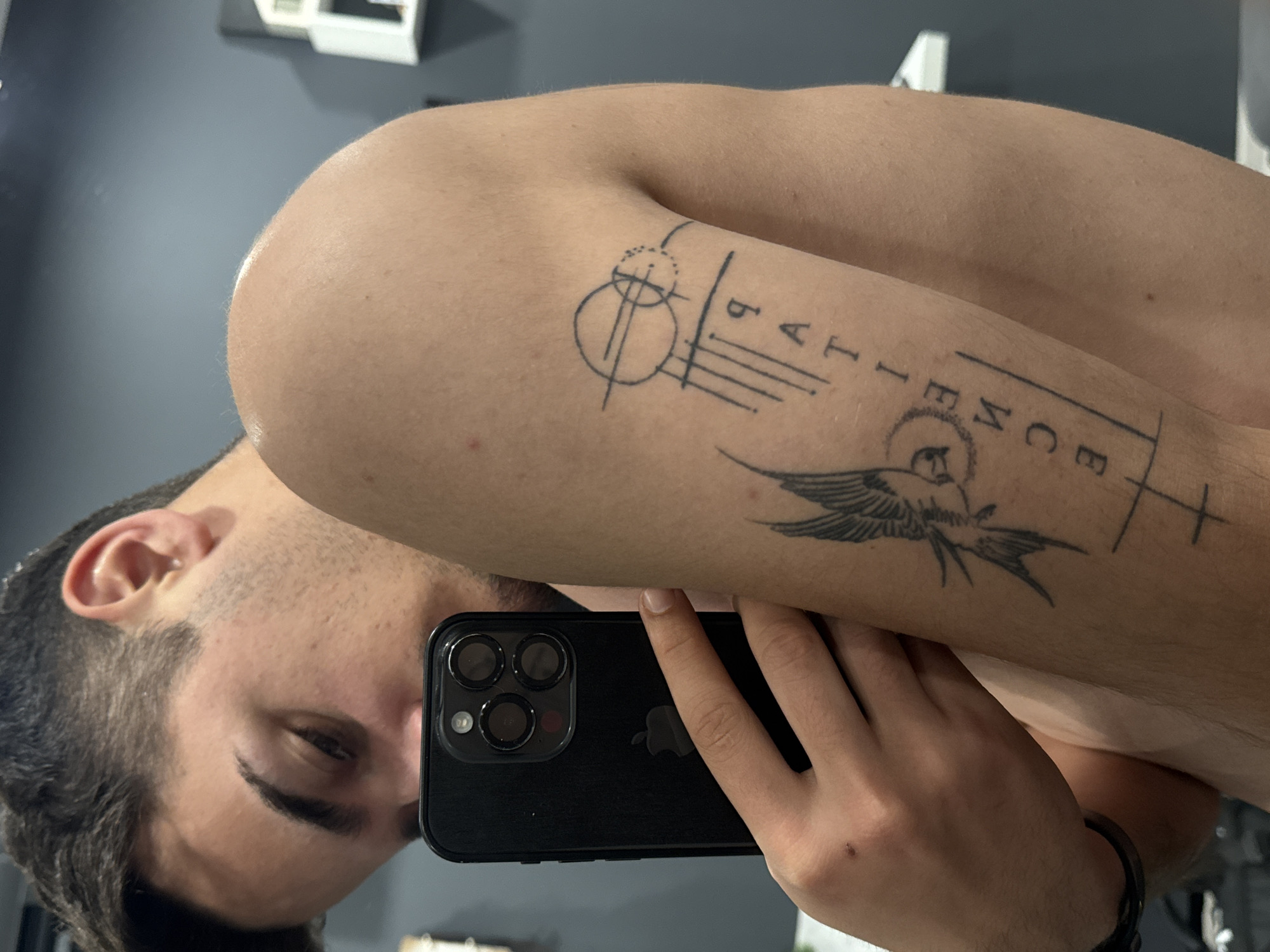 Man documents workout routine with selfies in Sofia residence