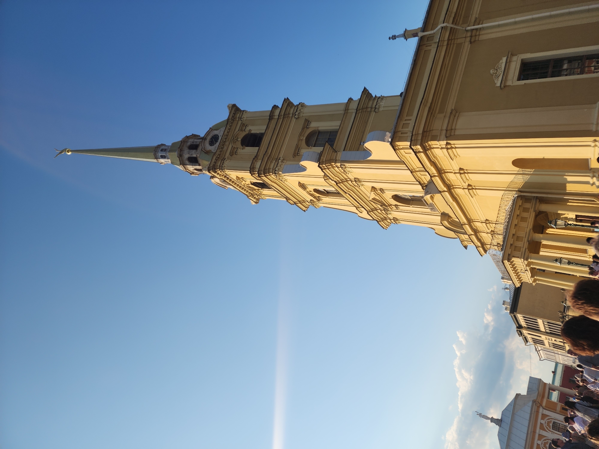 Church visit mixed with casual downtime moments nearby