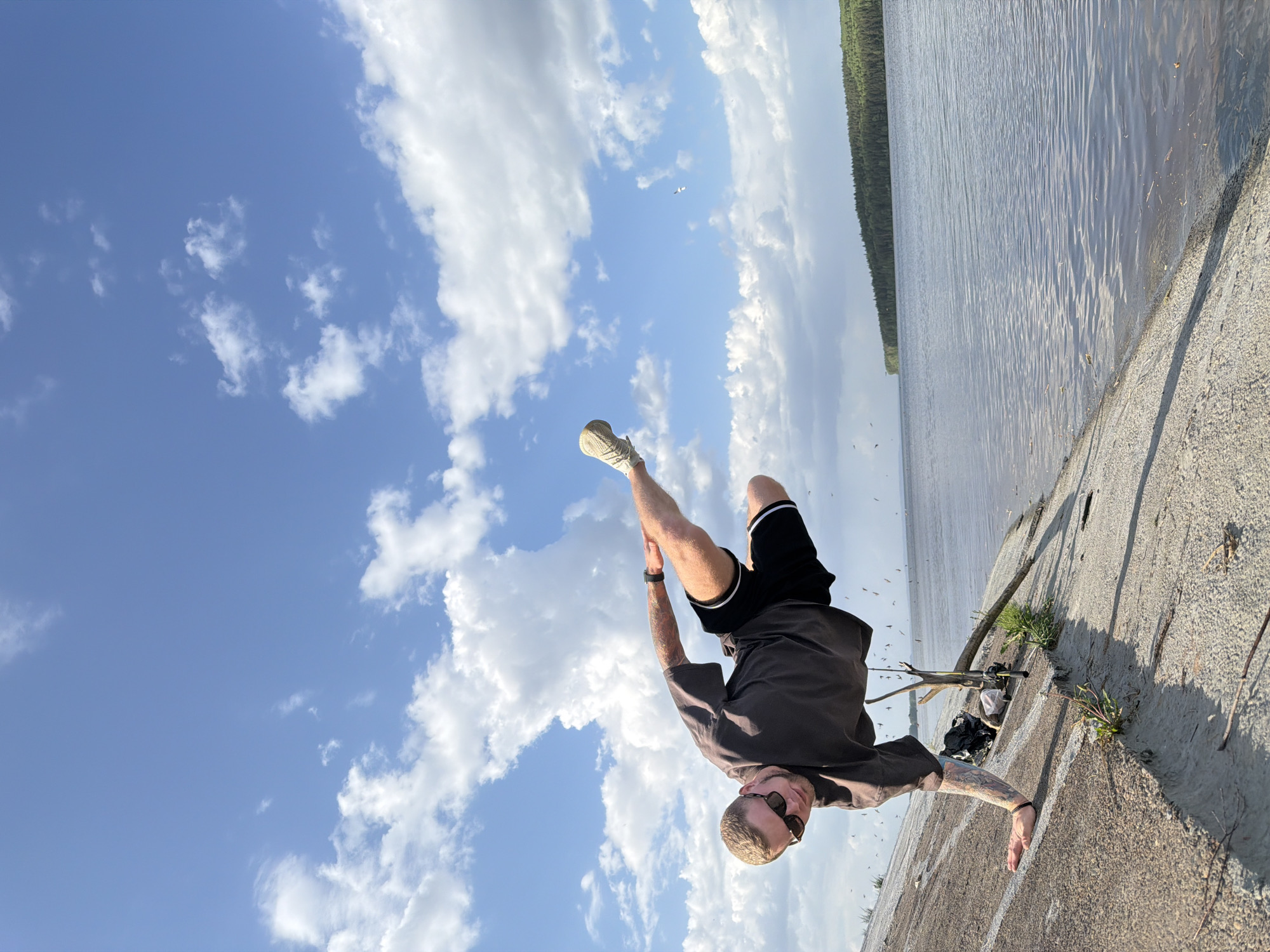 Recreational activities observed along Chaikovsky waterfront during midday
