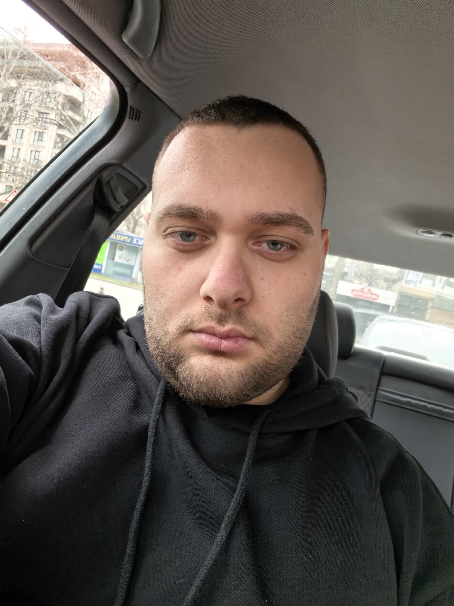 Driver spotted in car on Plovdiv street