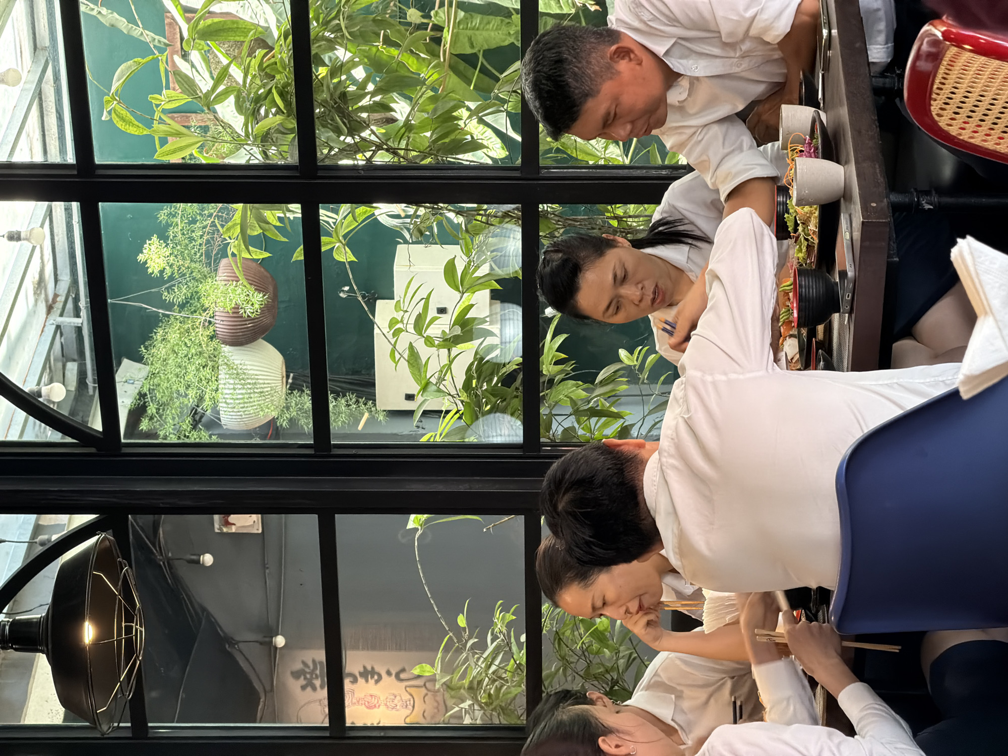 Inside and outside a Japanese restaurant in Nha Trang