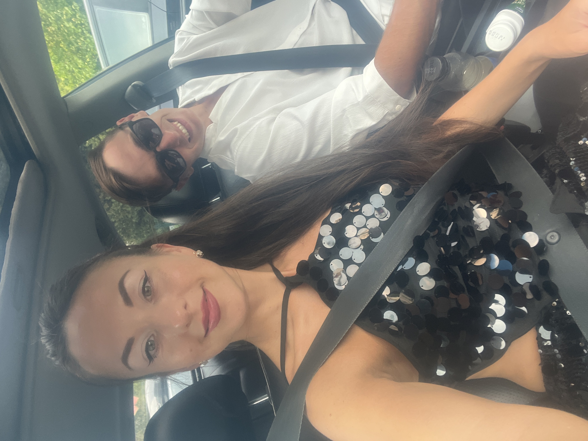 Afternoon hangout in Bar with car selfies and a sleepy poodle