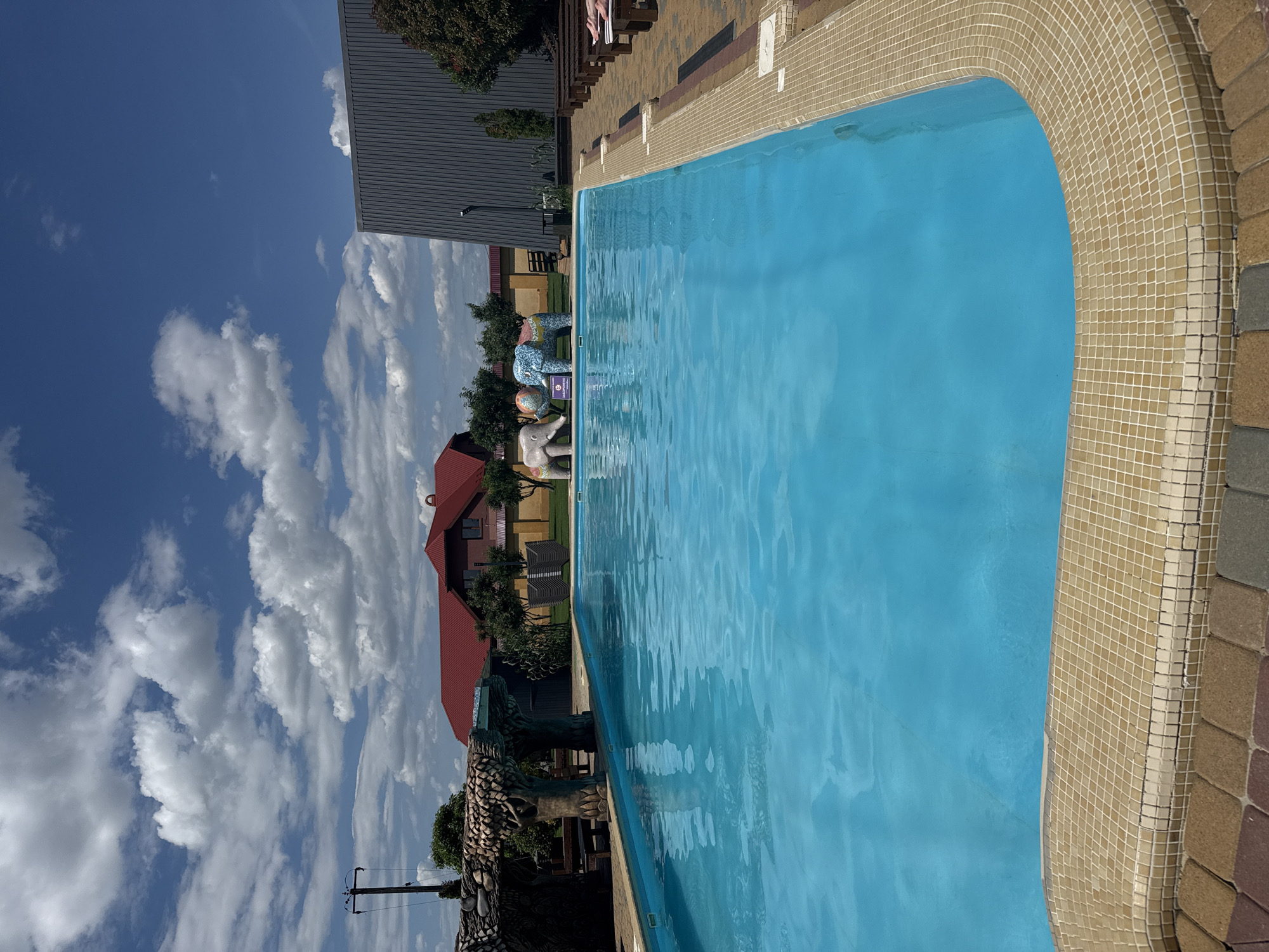 Summer afternoon at Ukrainian water park captured in memories