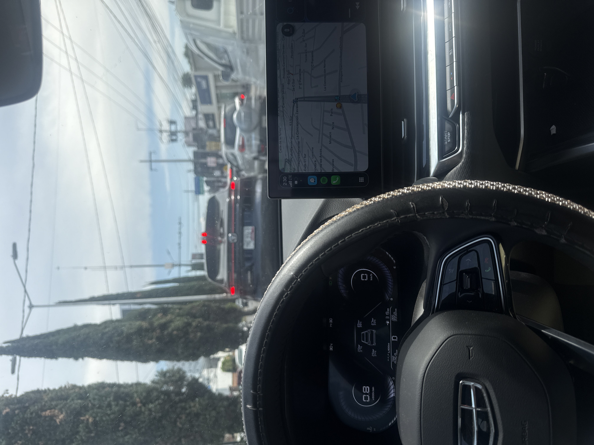 Traffic jam reported in Puebla, Mexico streets
